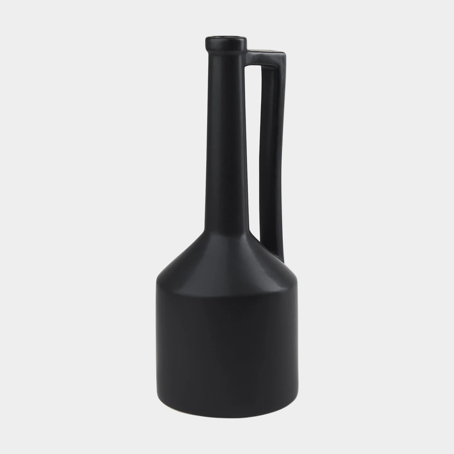 Burton Matte Black Jug Vase