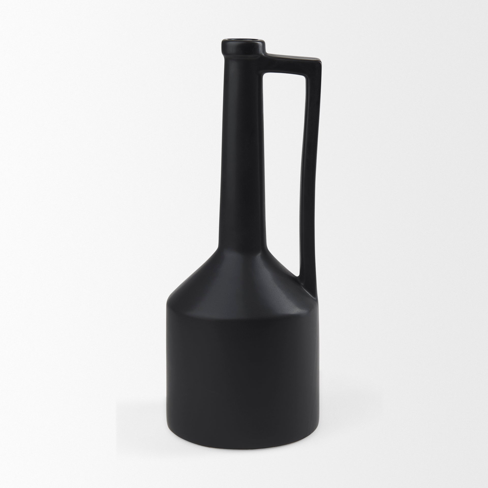 Burton Matte Black Jug Vase