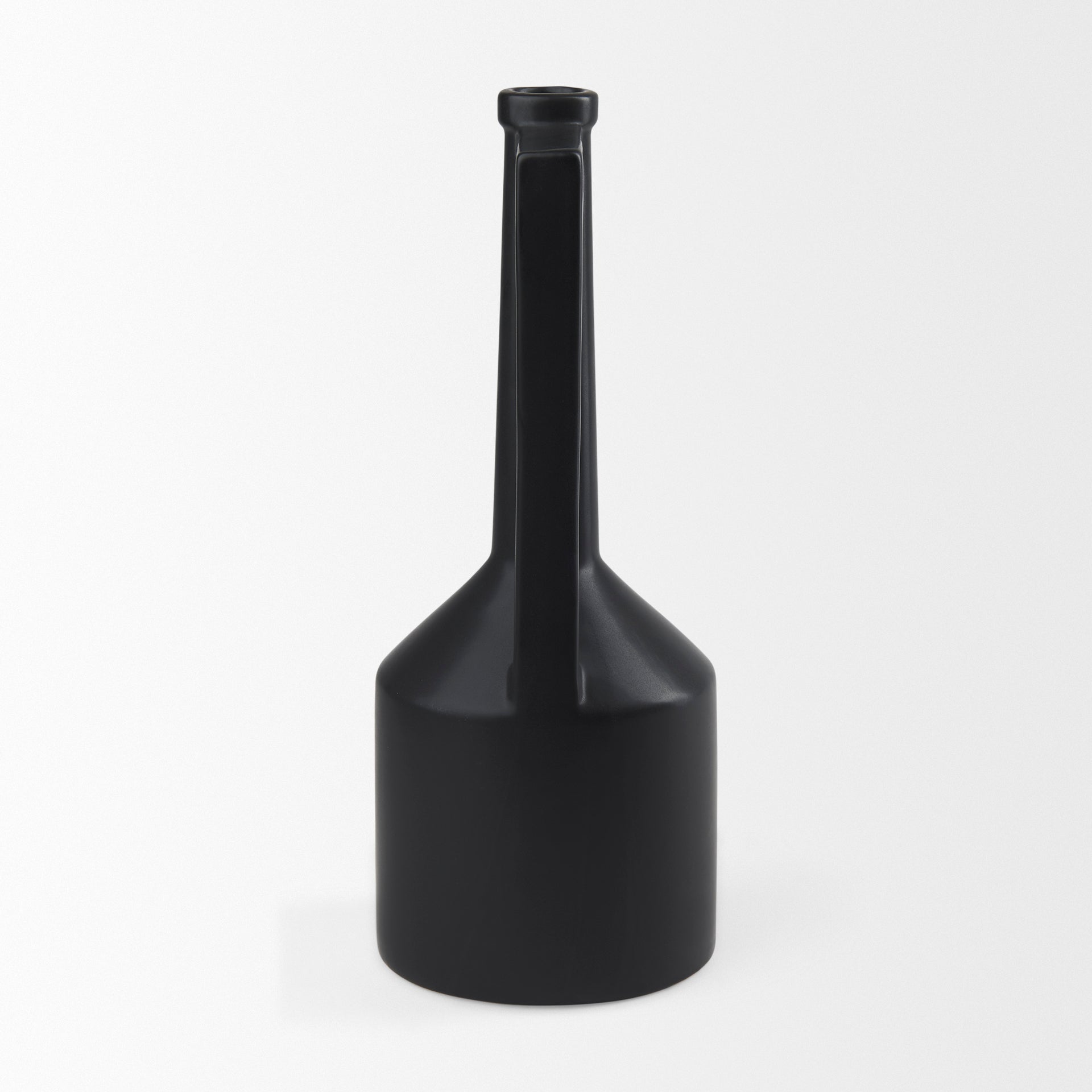 Burton Matte Black Jug Vase