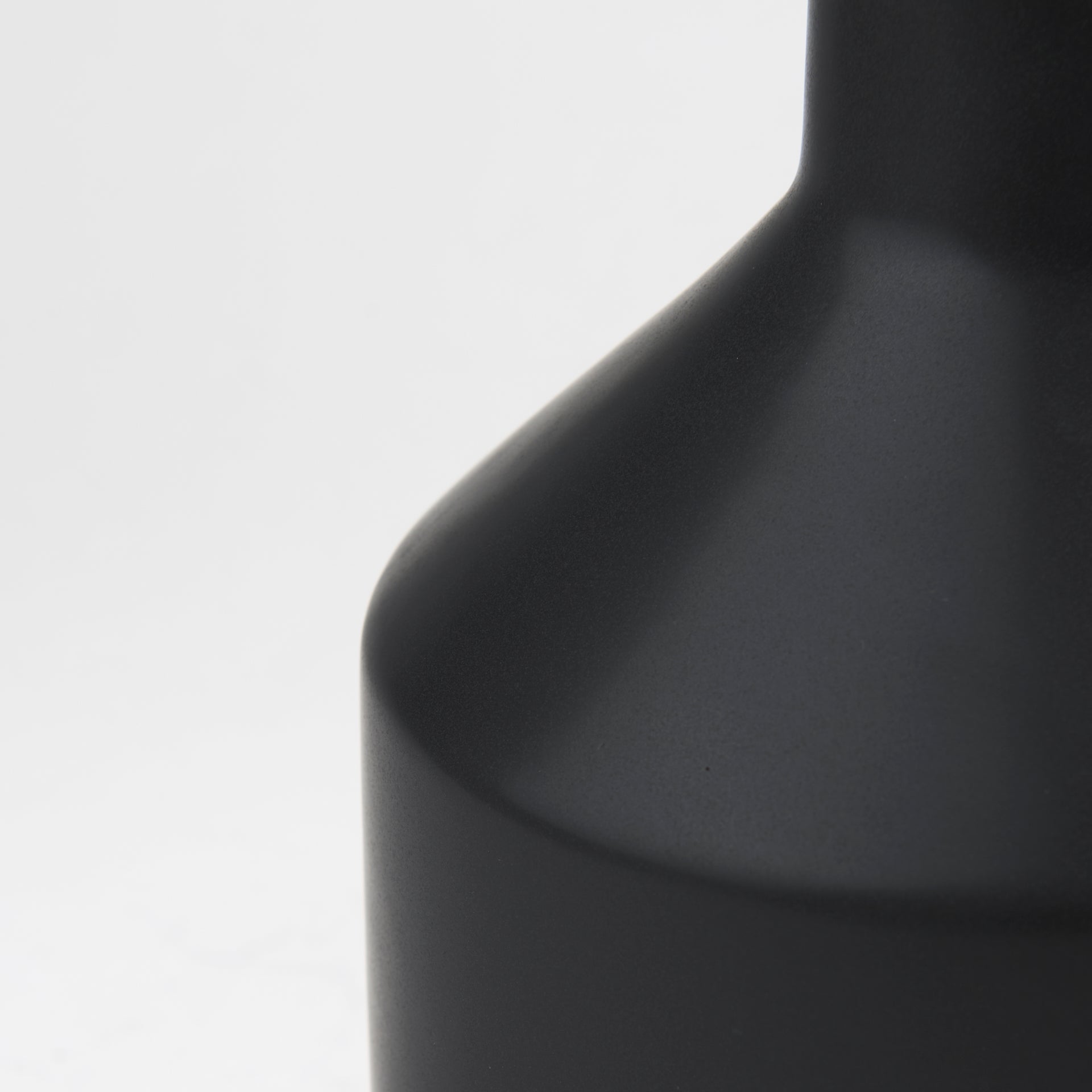 Burton Matte Black Jug Vase