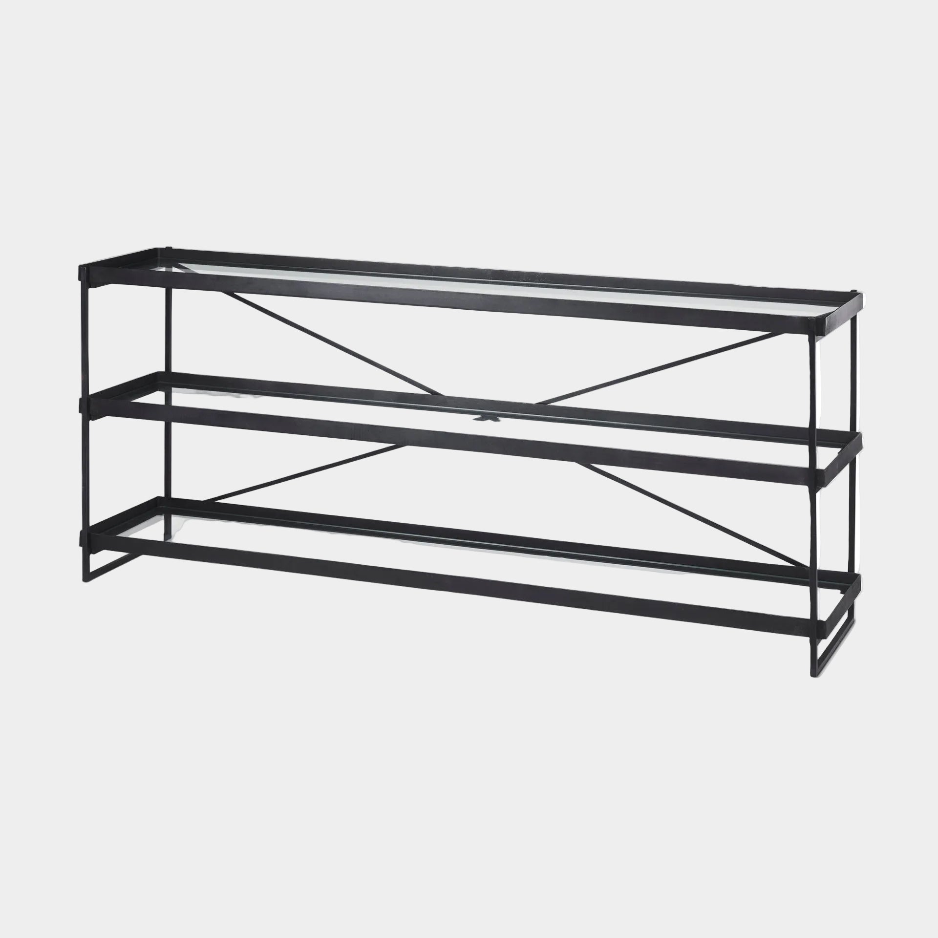 Trey Glass Console Table