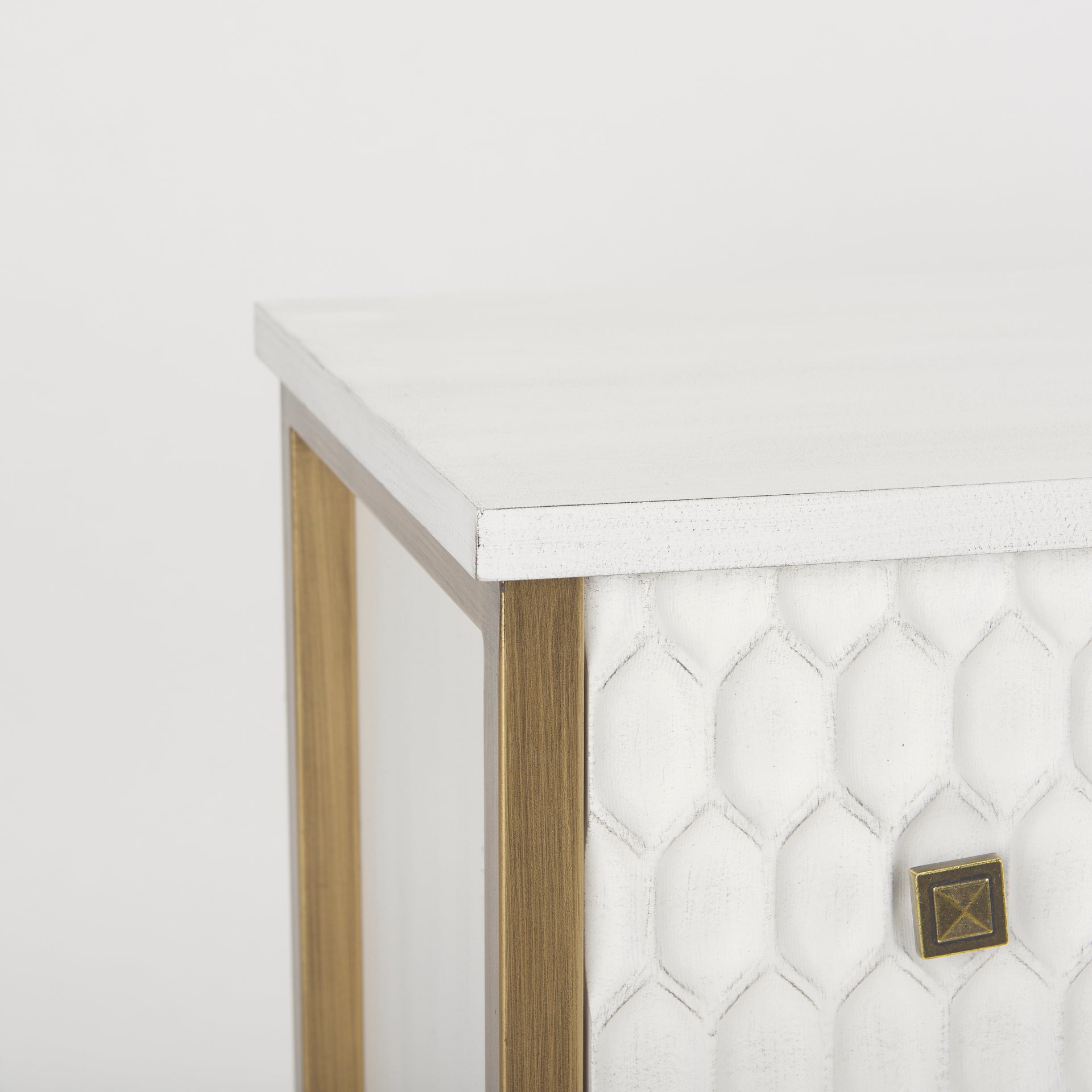 Savannah Gold Accent Cabinet - 3 Drawer
