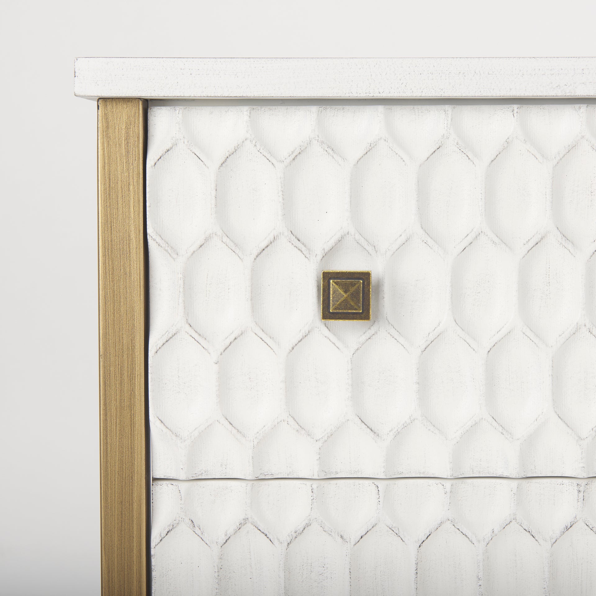 Savannah Gold Accent Cabinet - 3 Drawer