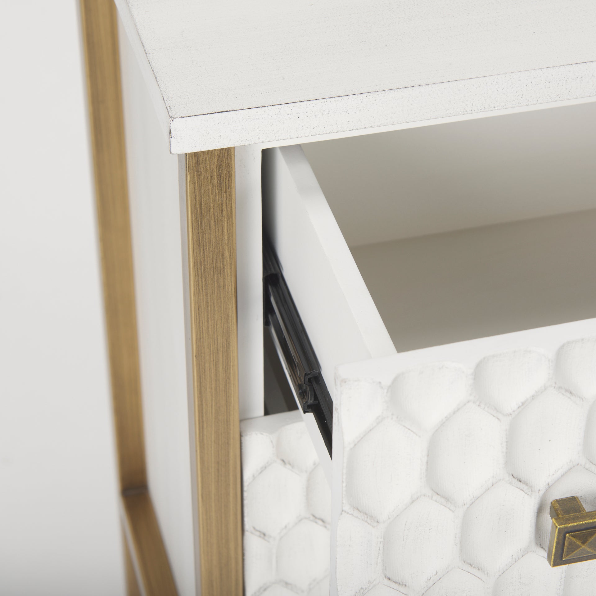 Savannah Gold Accent Cabinet - 3 Drawer
