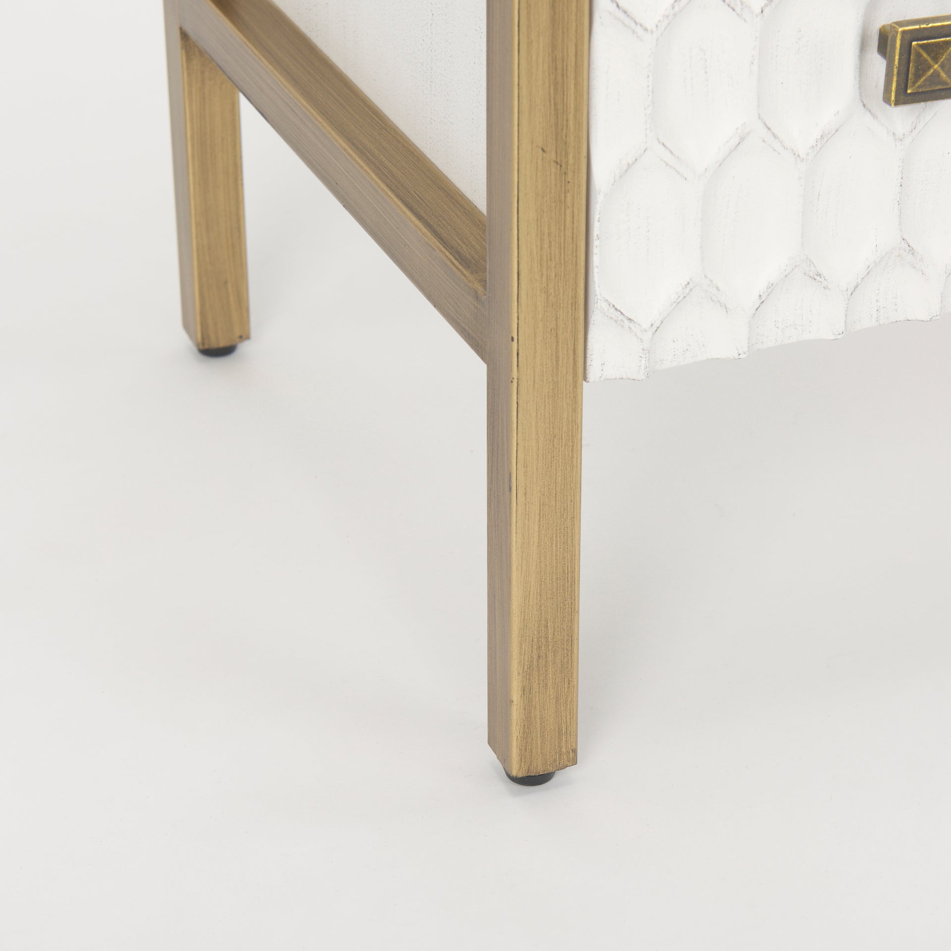 Savannah Gold Accent Cabinet - 3 Drawer