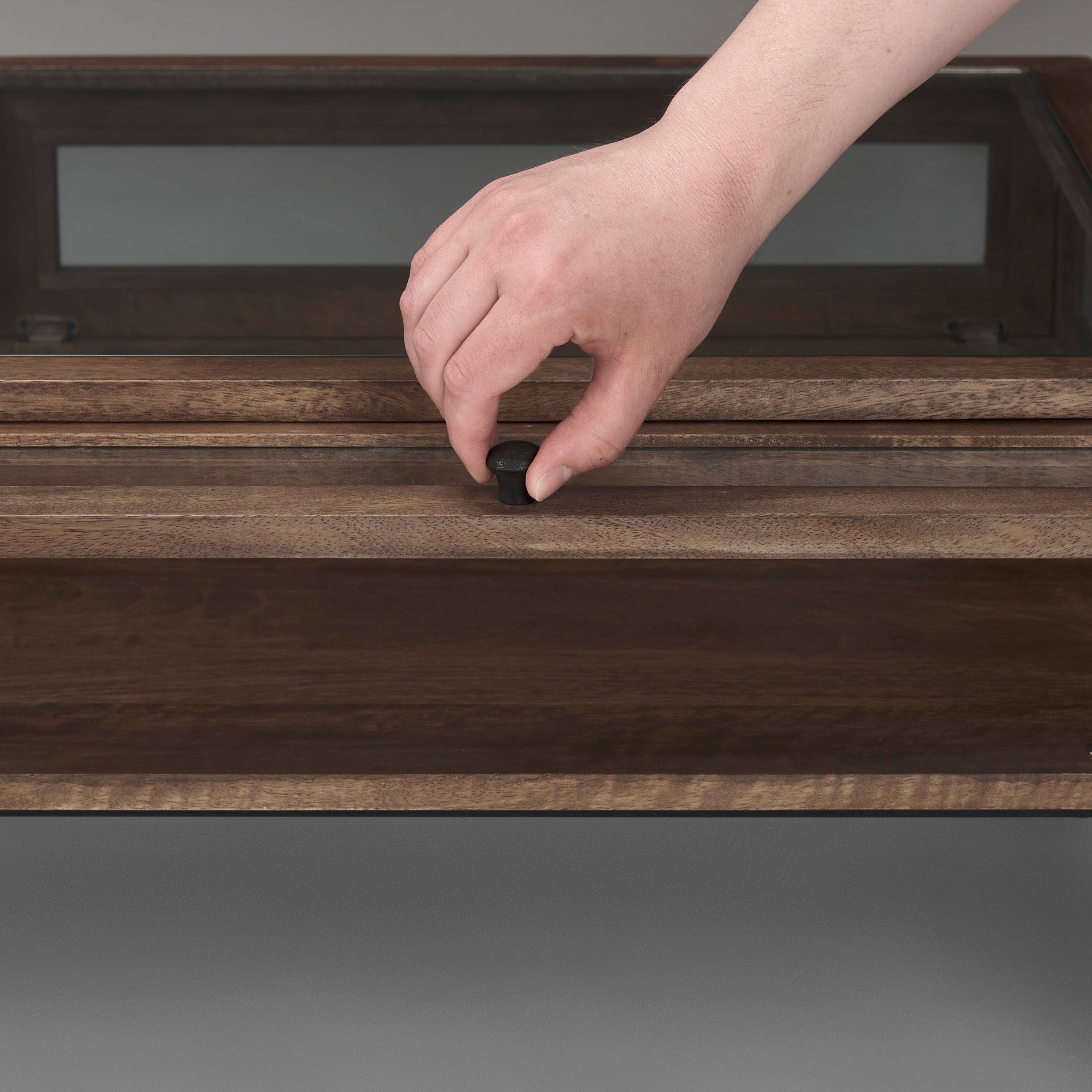 Arelius Glass-Top Coffee Table