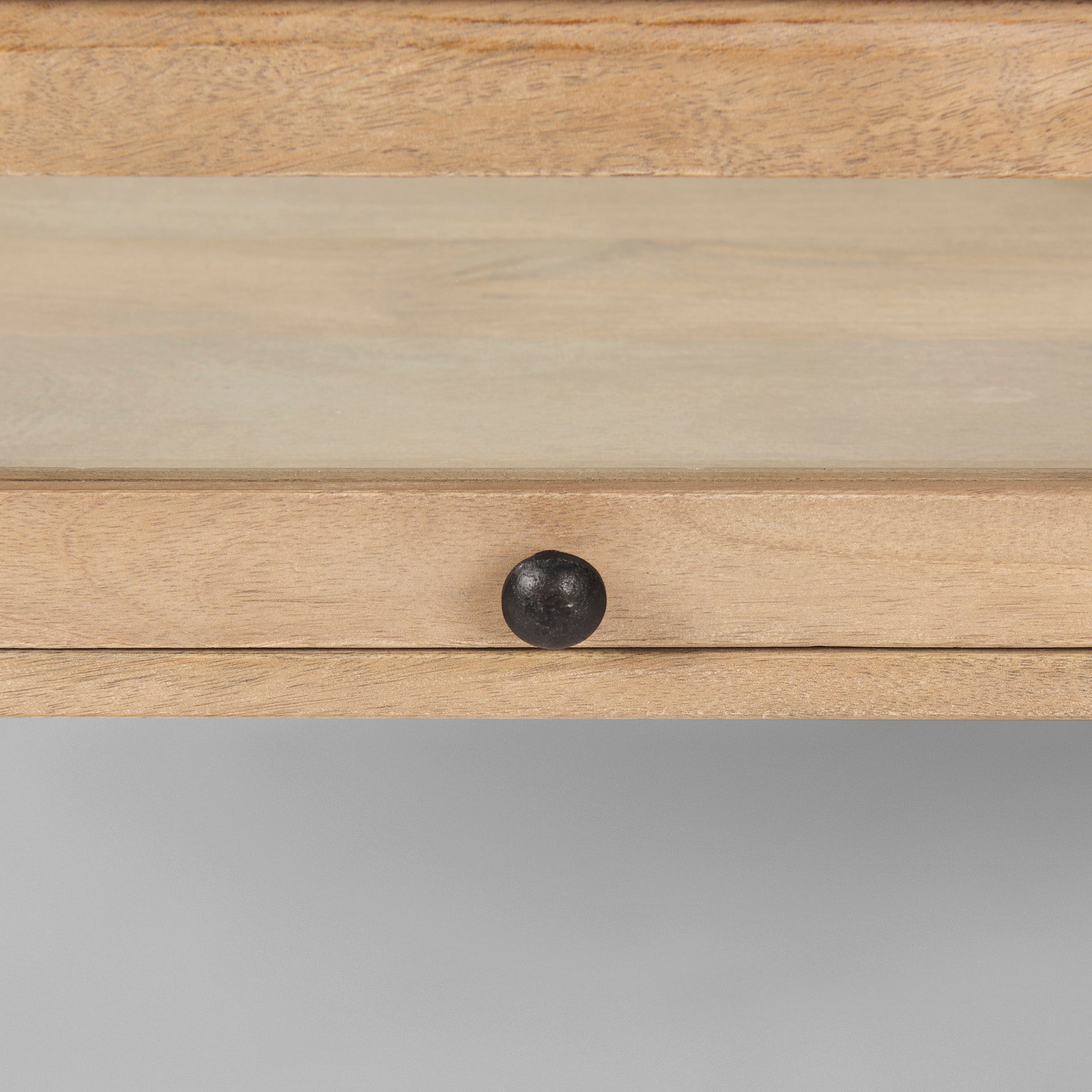 Arelius Glass-Top Coffee Table