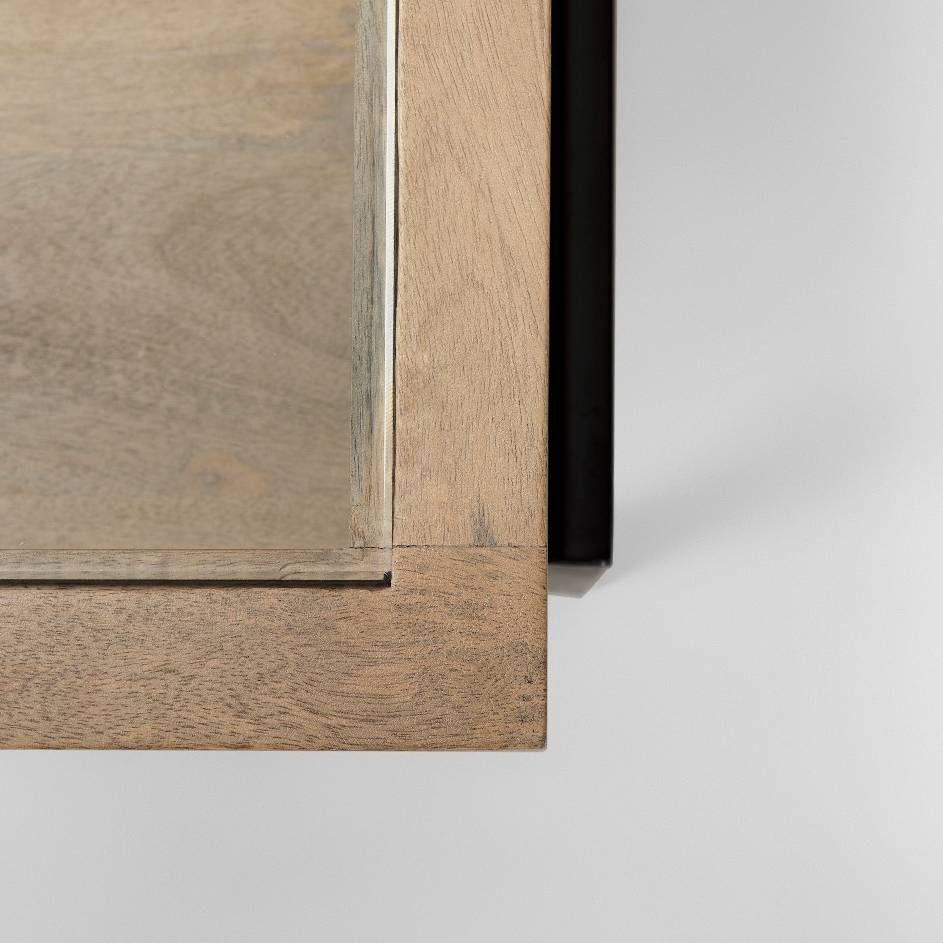 Arelius Glass-Top Coffee Table