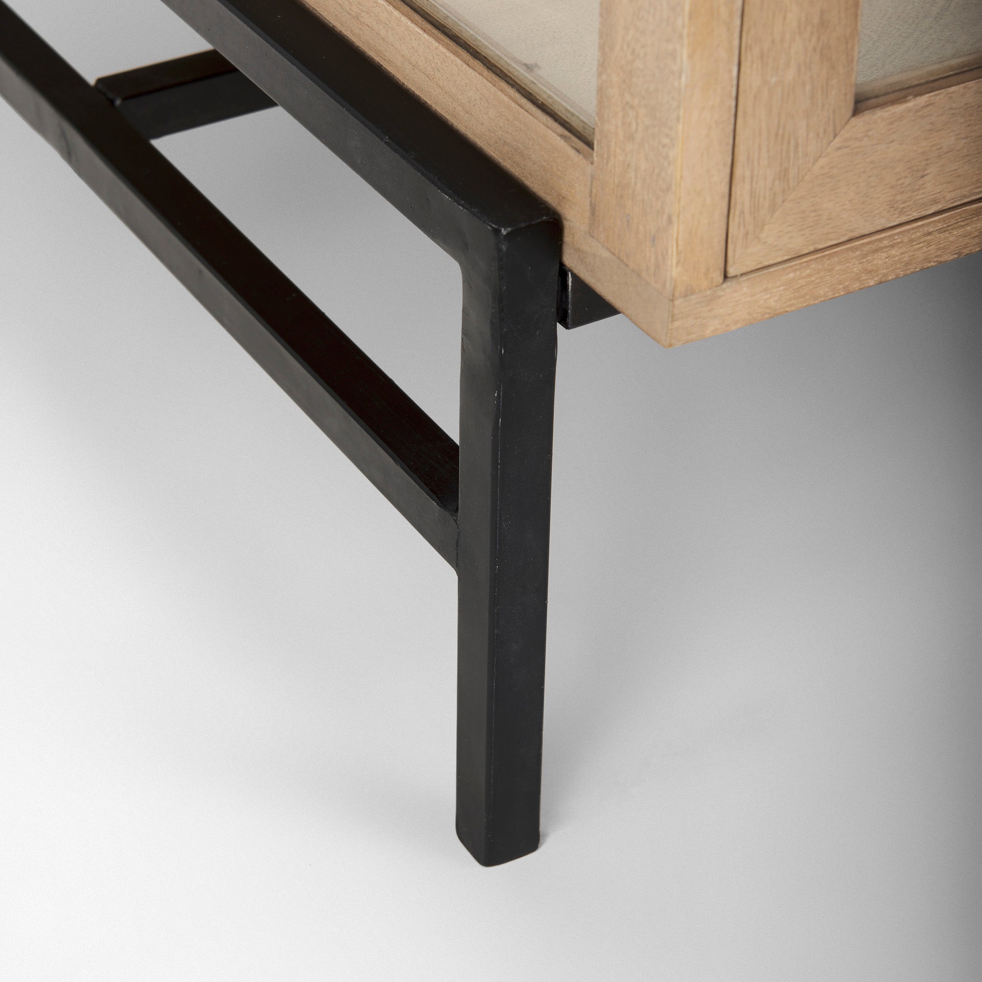 Arelius Glass-Top Coffee Table