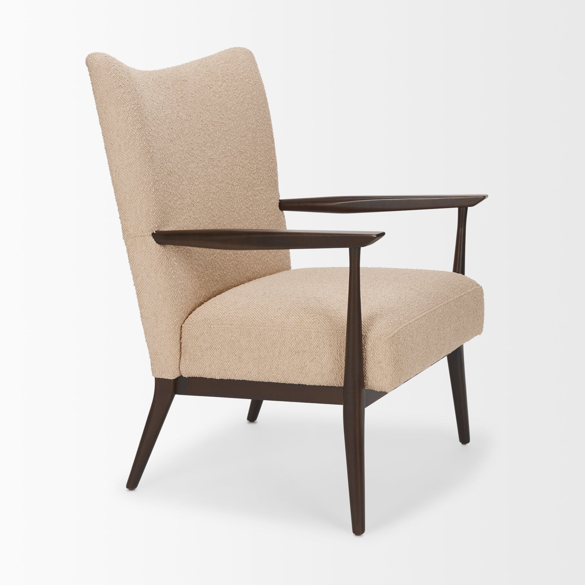 Argent Boucle Accent Chair