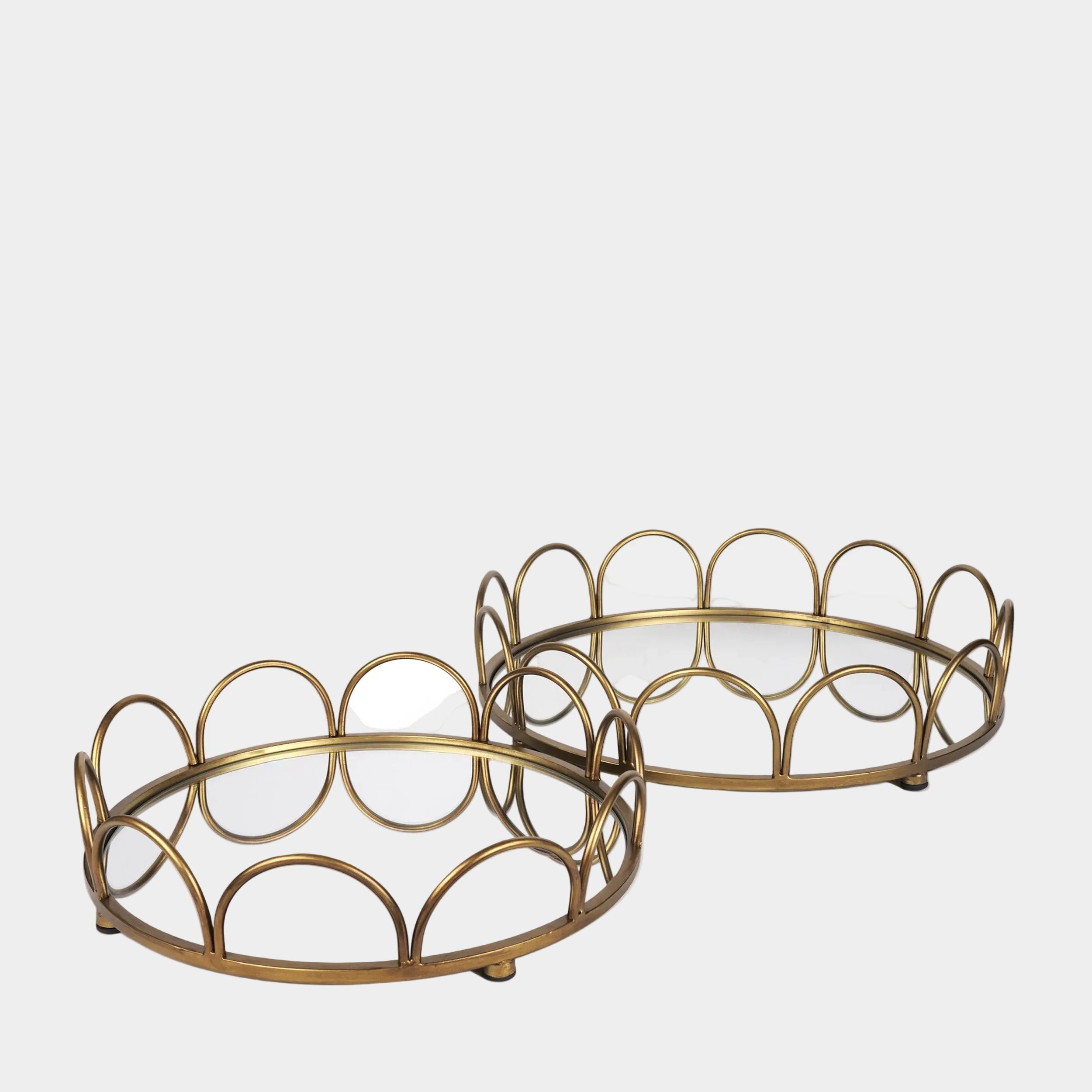 Lenore Mirror Trays Set of 2