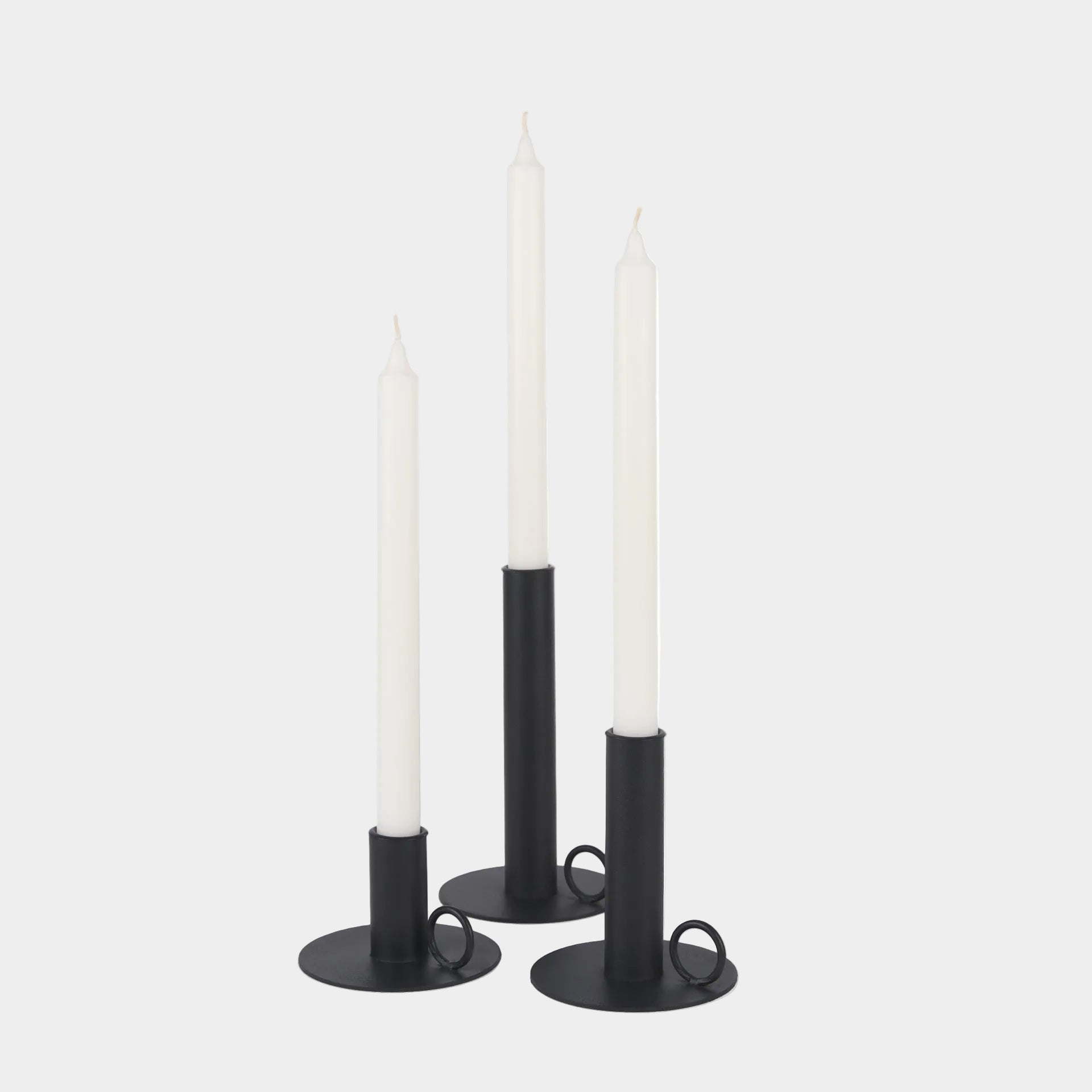 Noir Candle Holders Set of 3