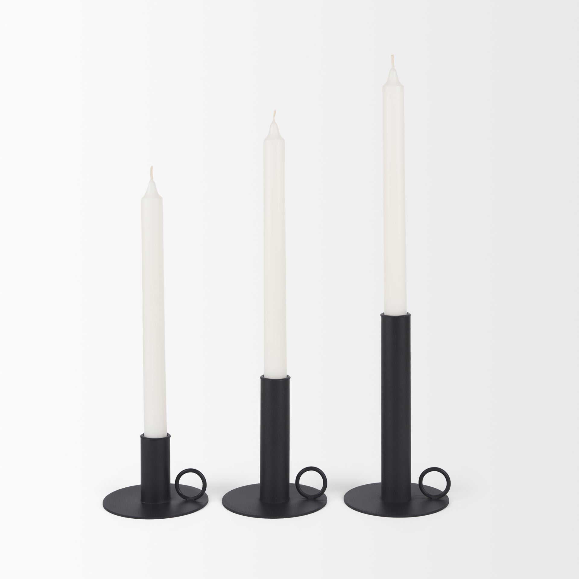 Noir Candle Holders Set of 3