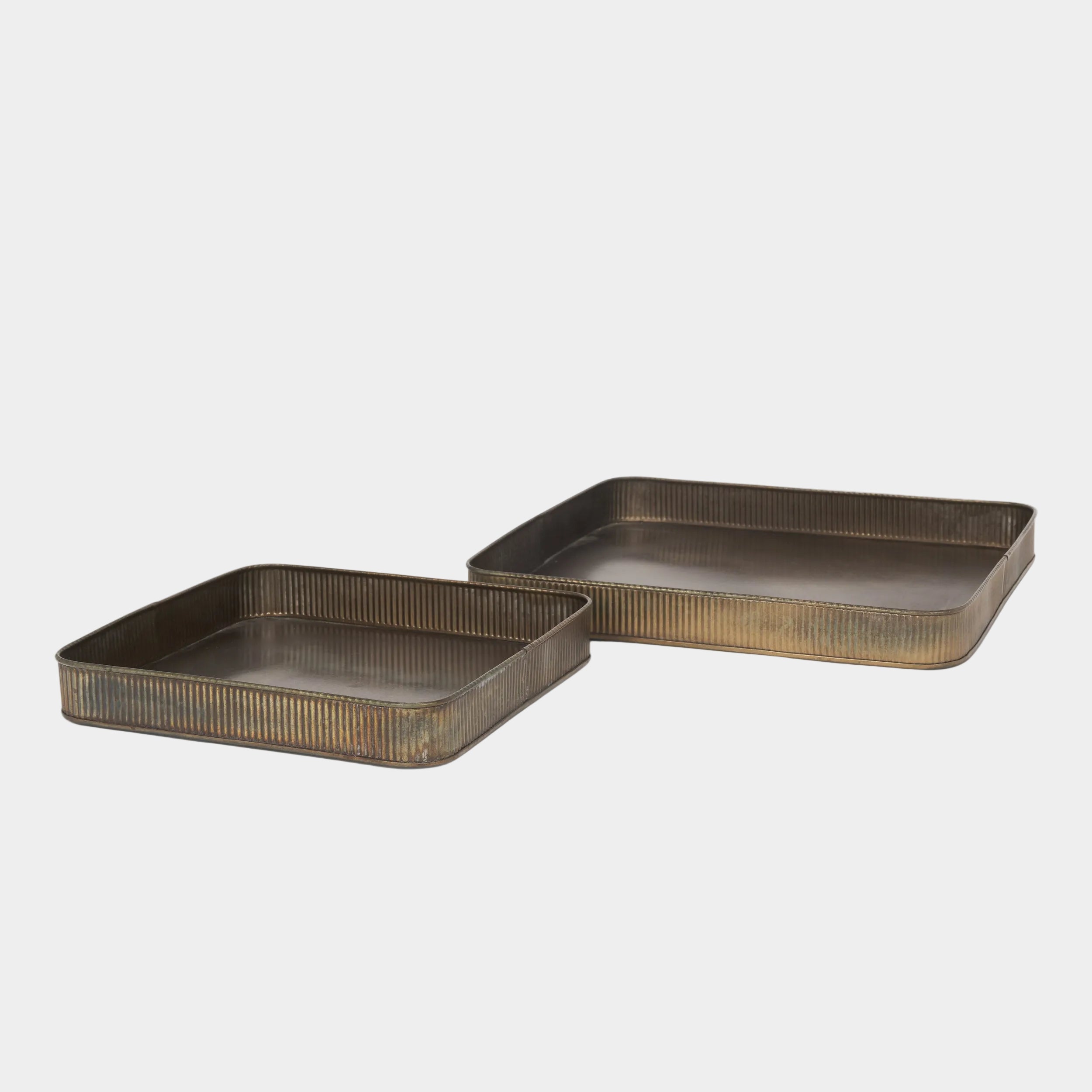 Varun Metal Trays Set of 2