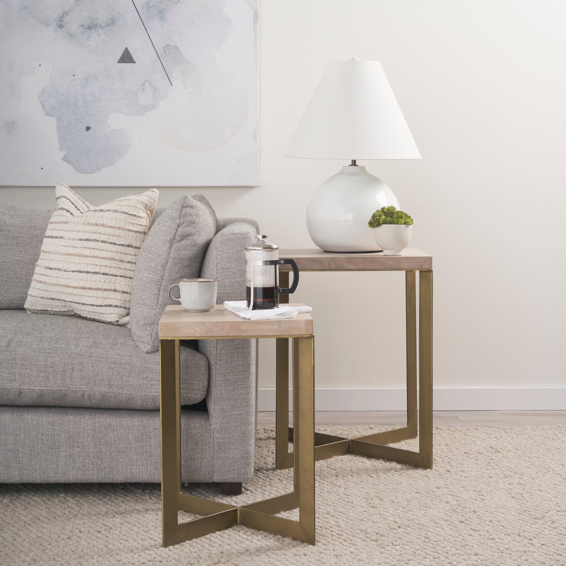 Faye End/Side Table Set of 2