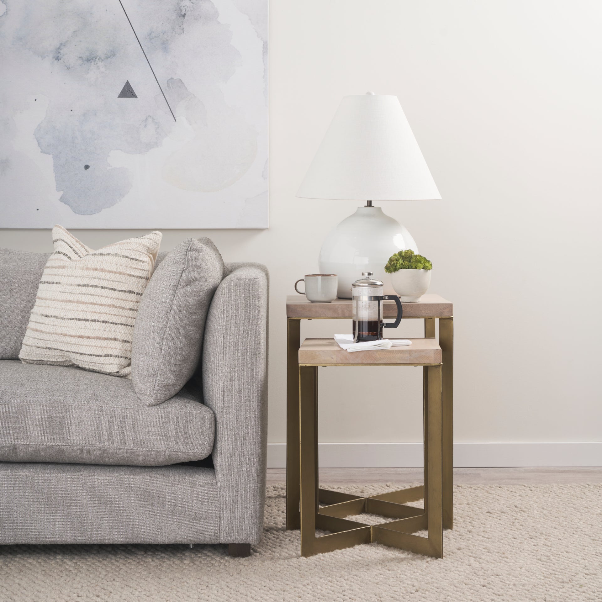 Faye End/Side Table Set of 2