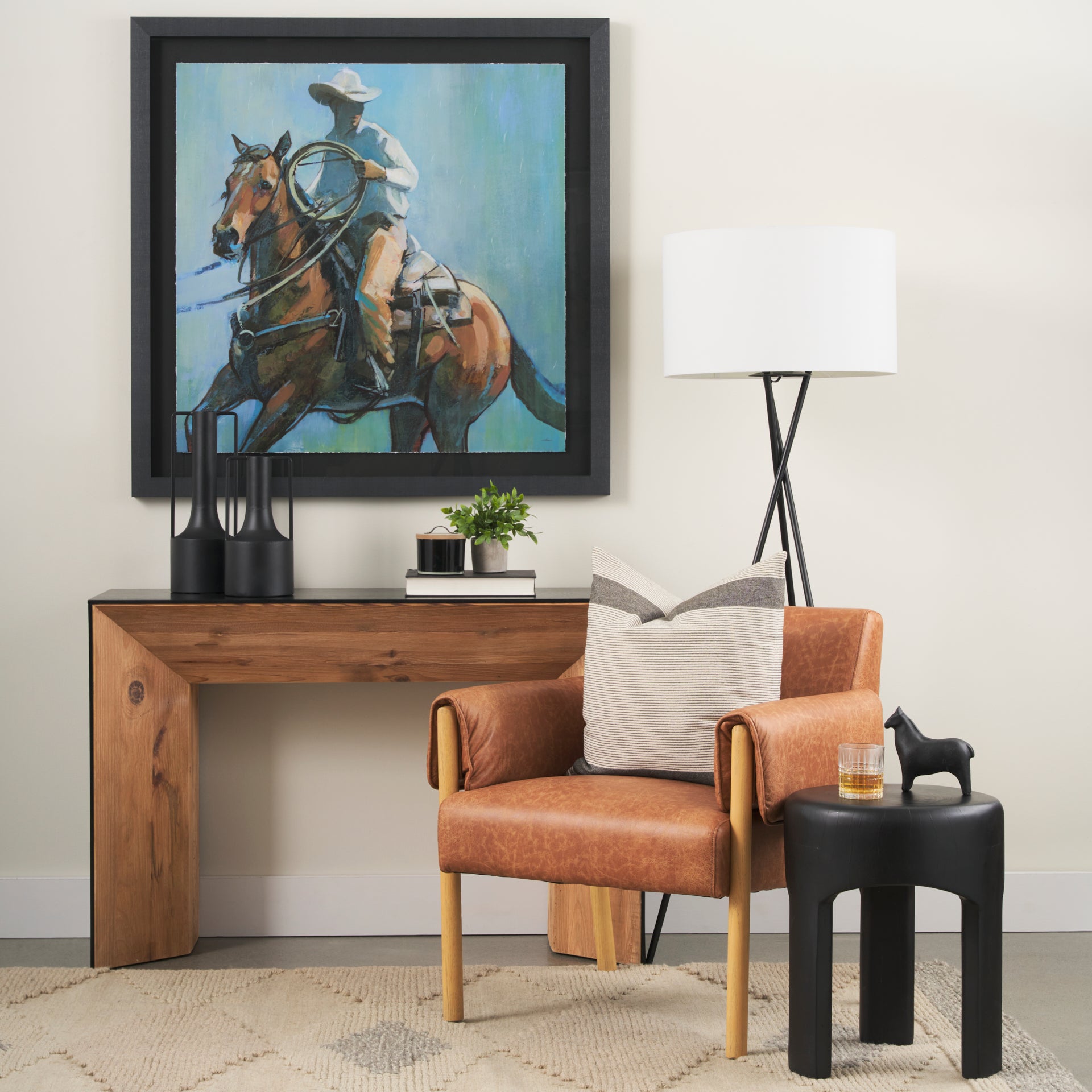 Ashton Vegan Leather Accent Chair