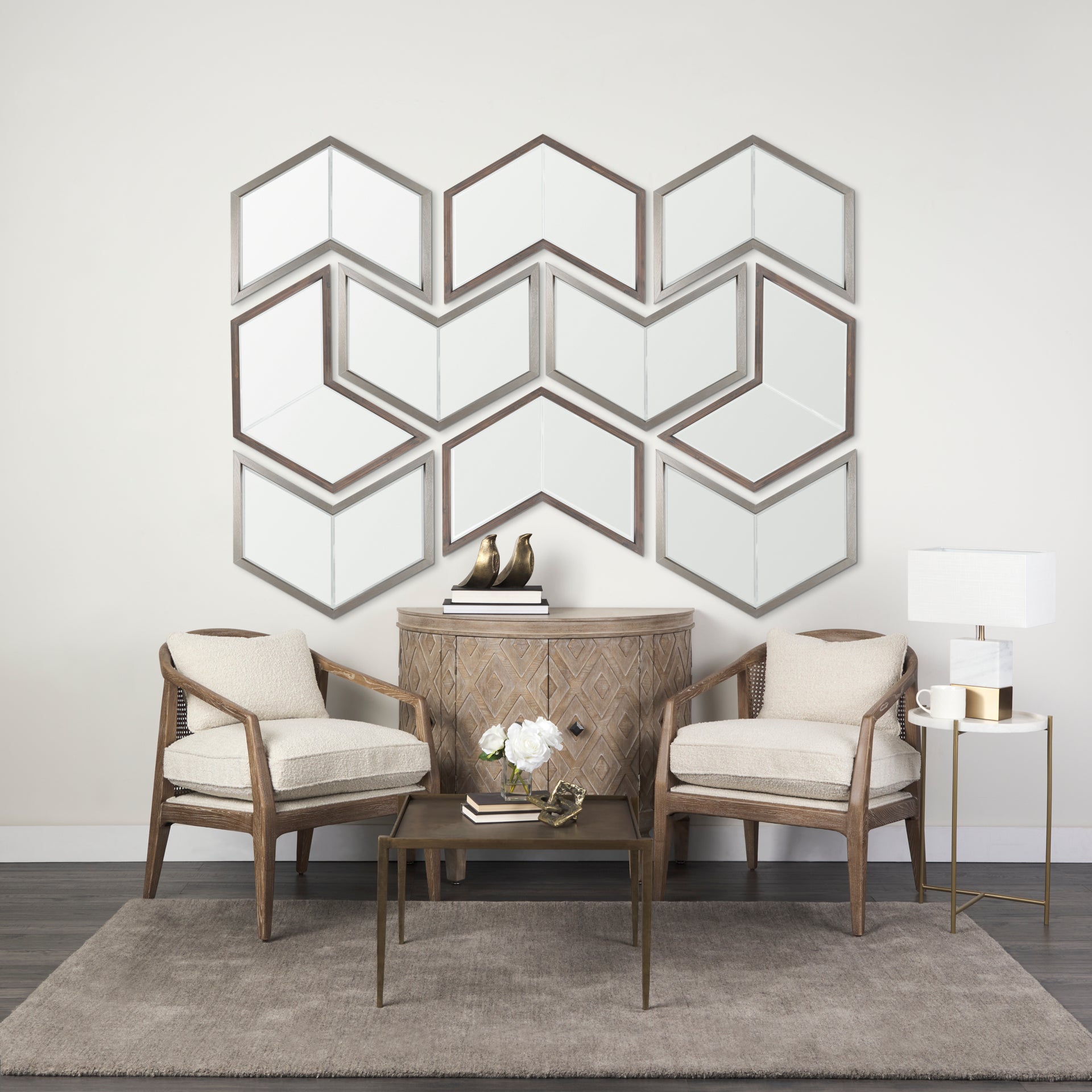 Chevren Wall Mirror