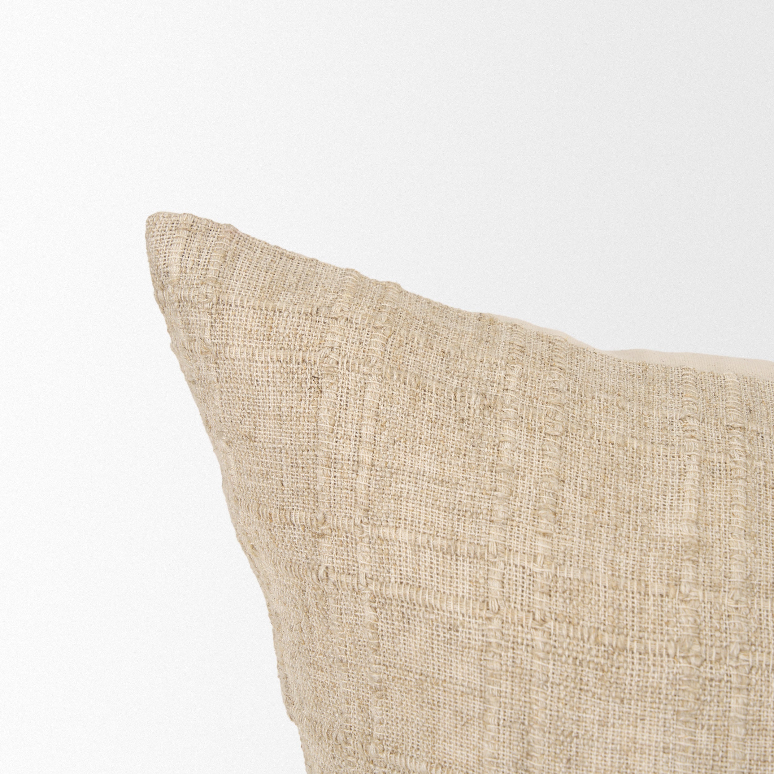 Jeren Beige Throw Pillow