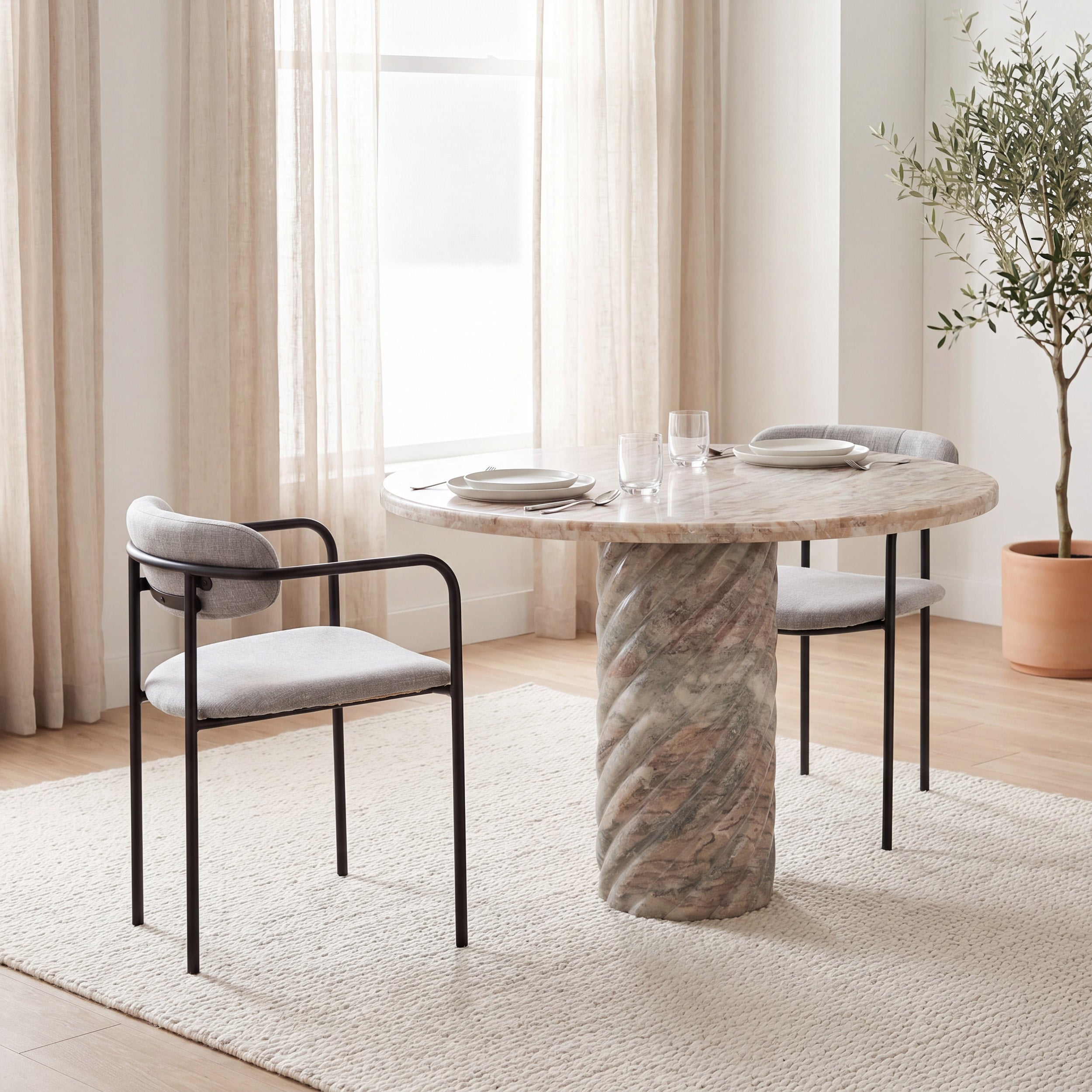 Parker Fabric Dining Armchair