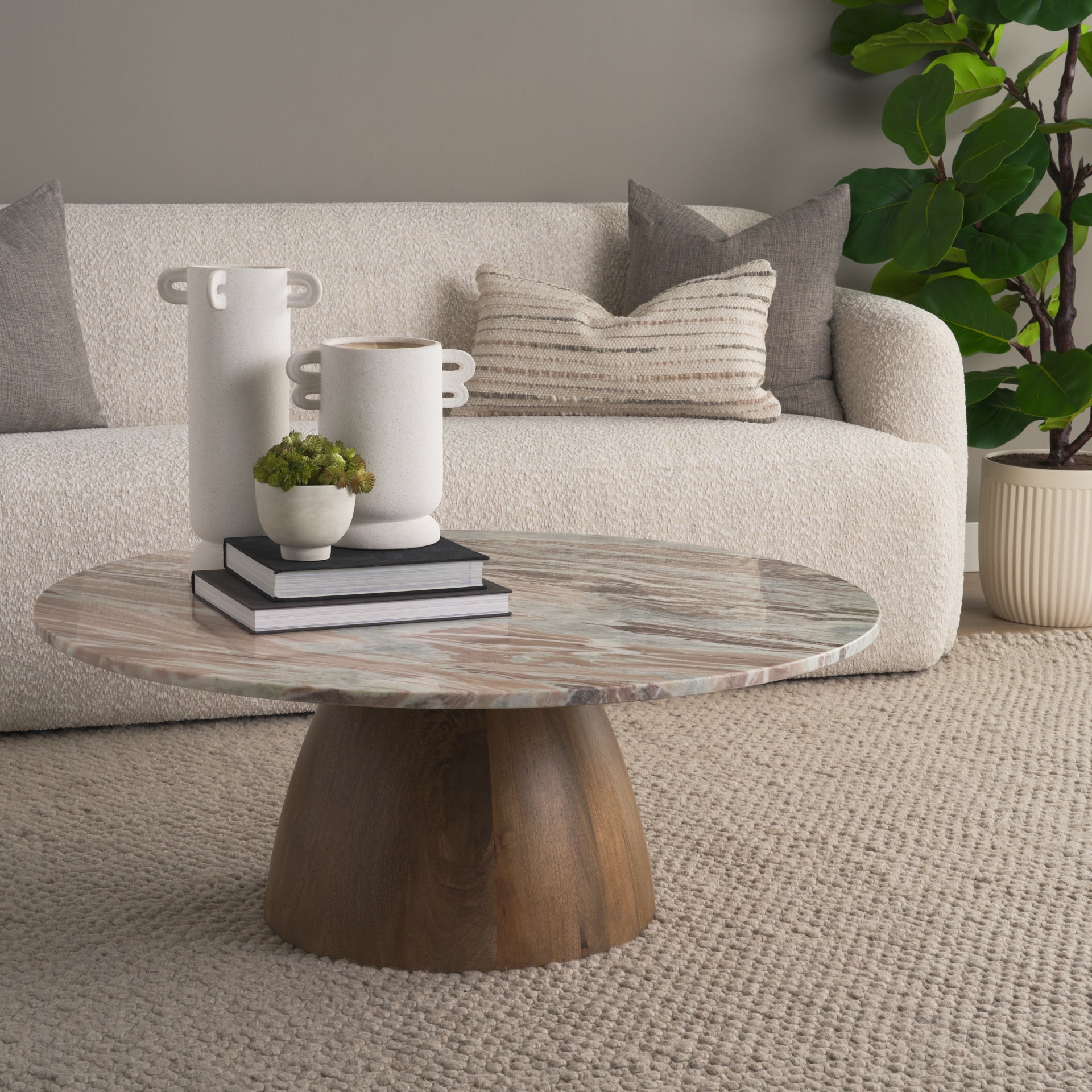 Allyson 42" Round Coffee Table