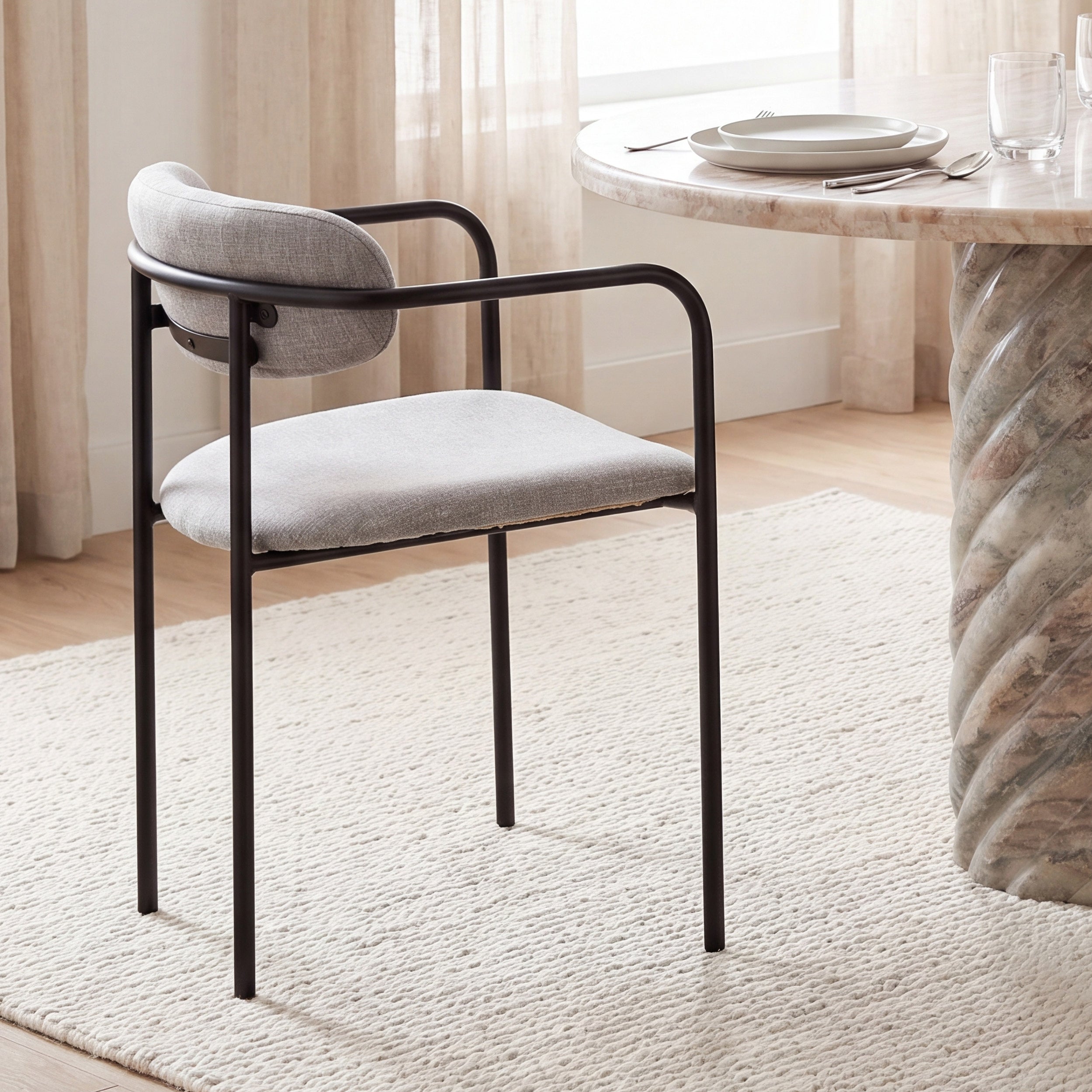 Parker Fabric Dining Armchair