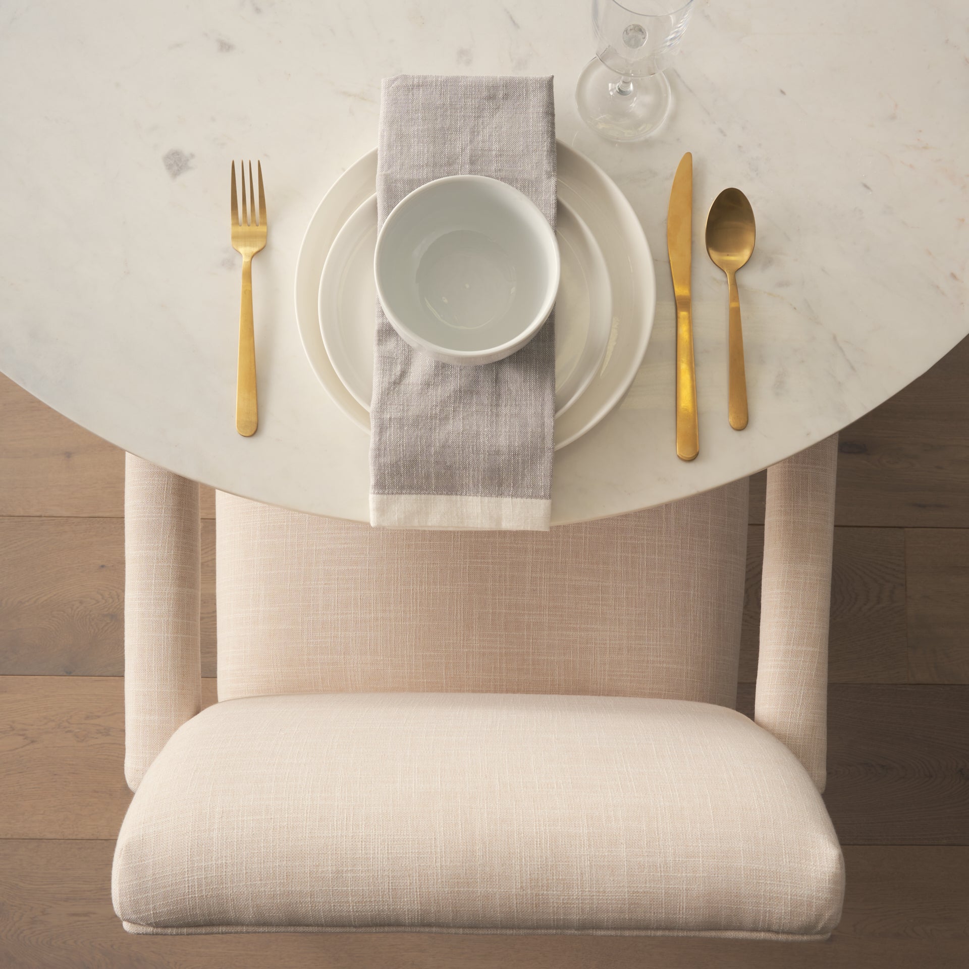 Allyson 42" Round Marble Dining Table