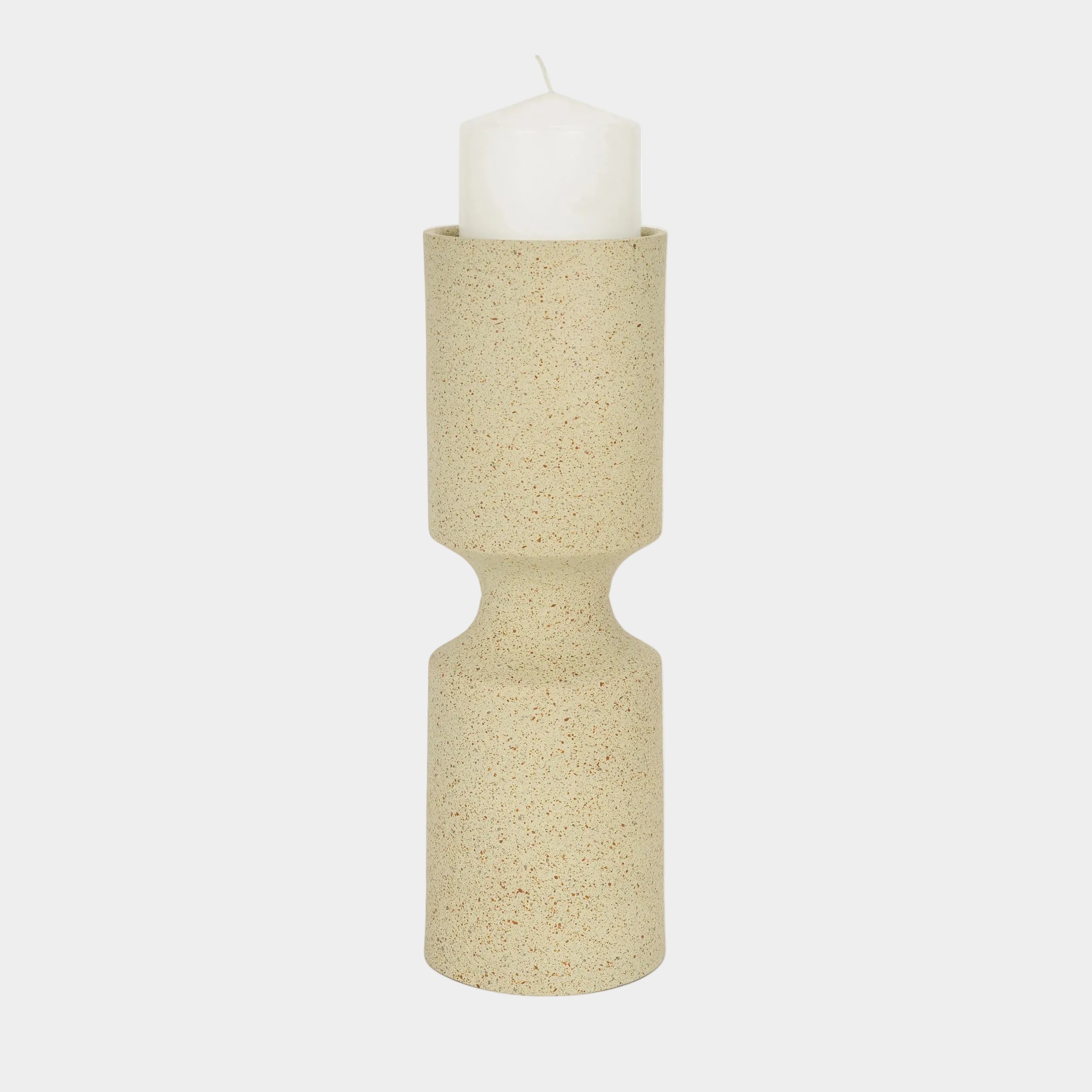 Akira Beige Candle Holder
