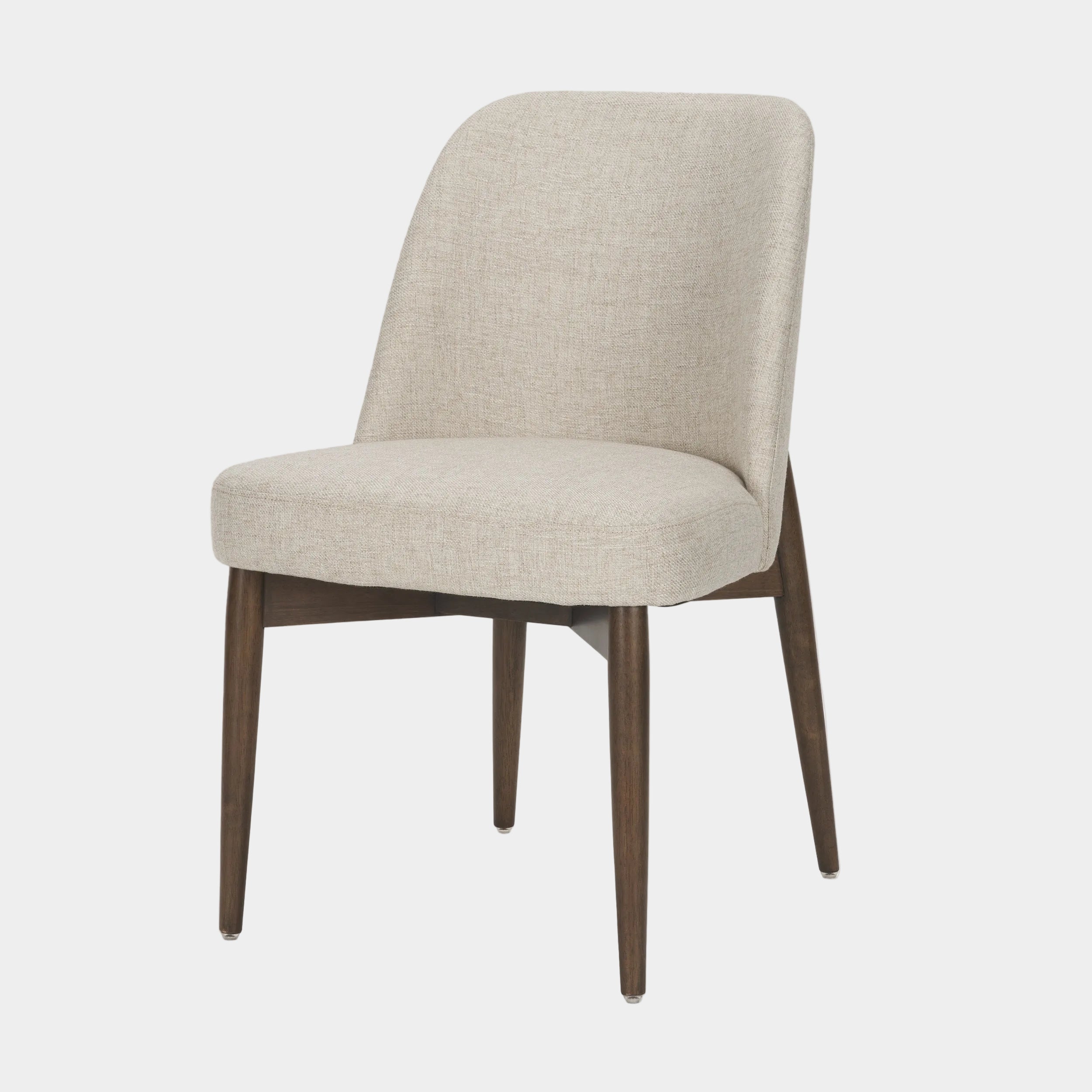 Abbie Curve Fabric Dining Chair