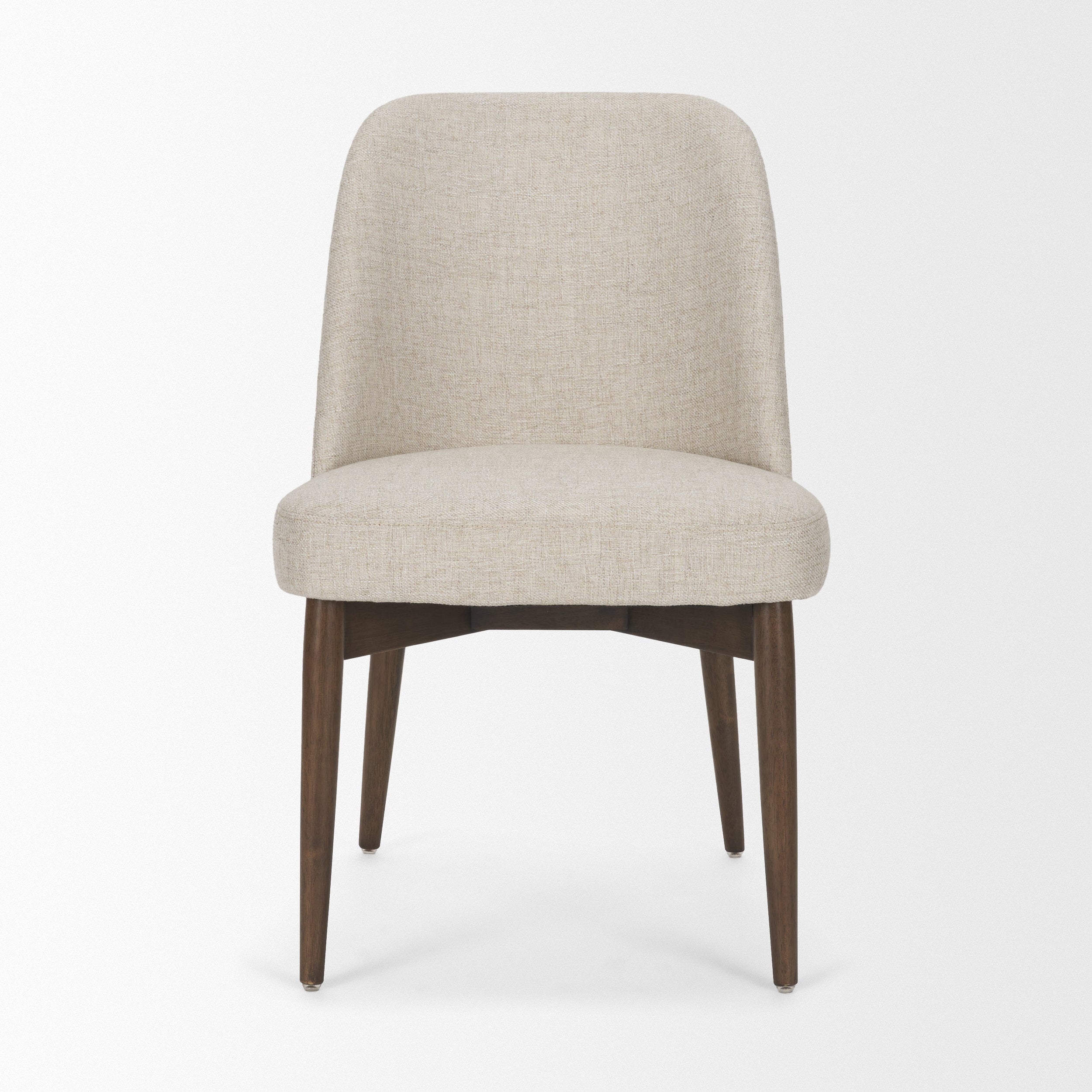 Abbie Curve Fabric Dining Chair