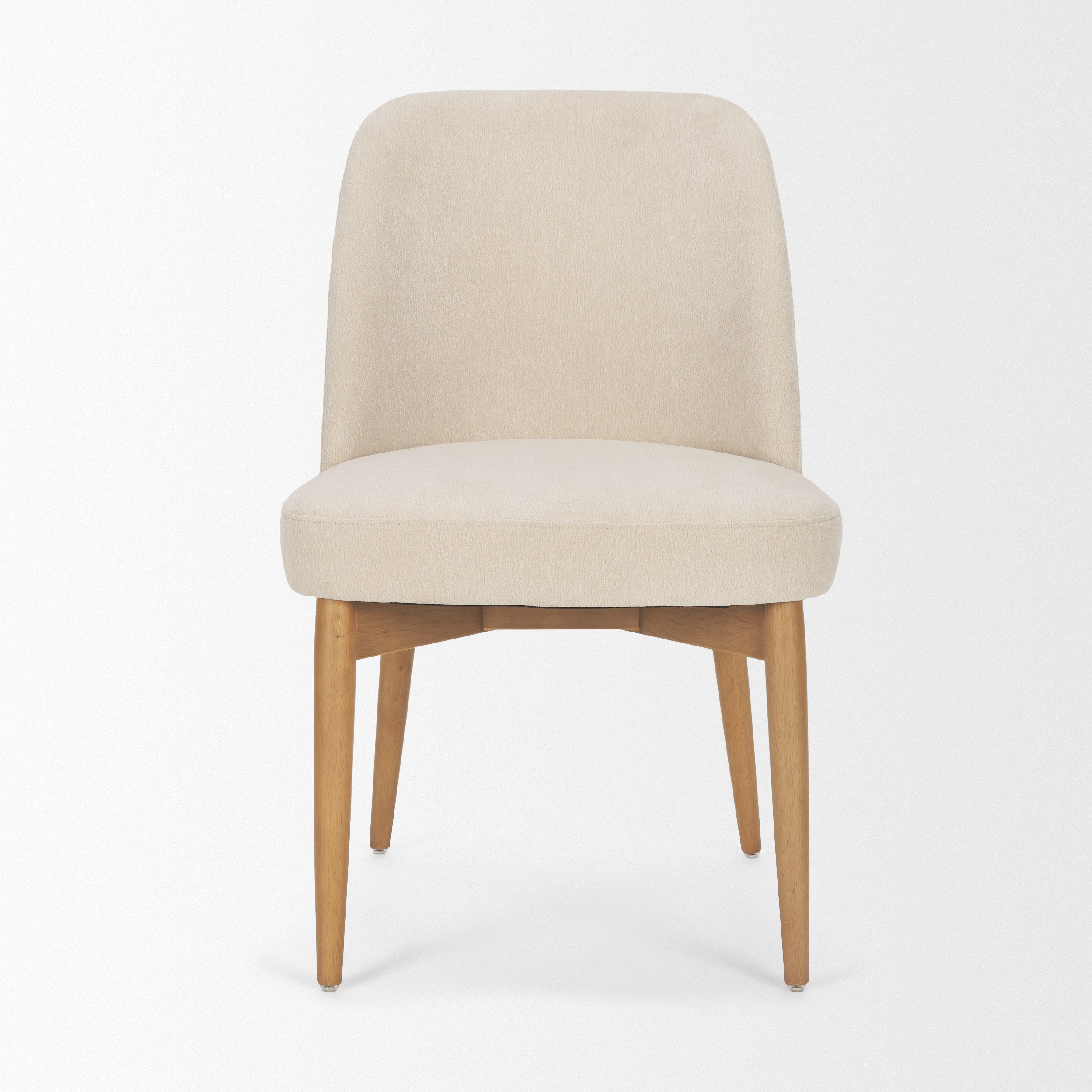 Abbie Curve Fabric Dining Chair