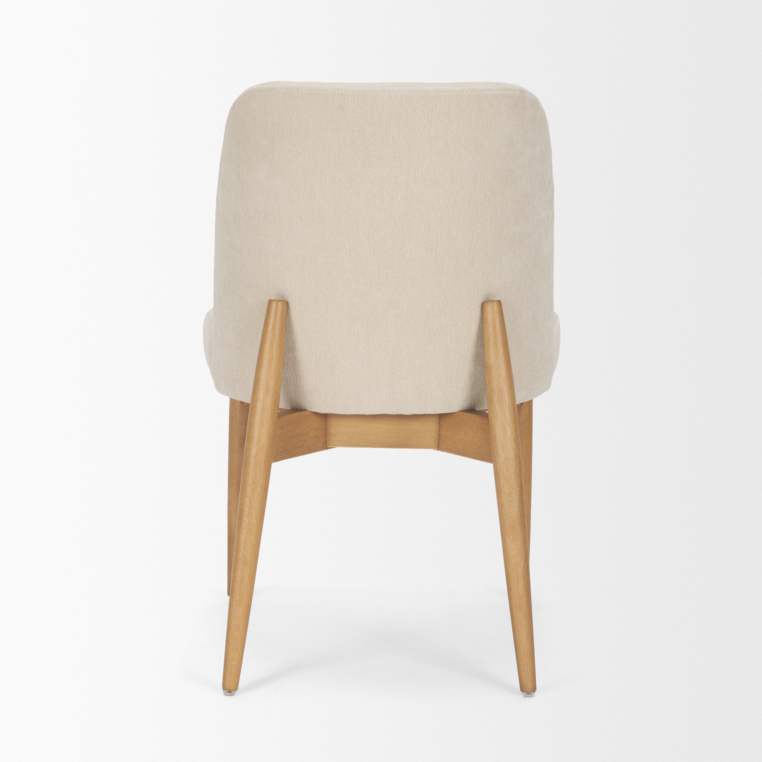 Abbie Curve Fabric Dining Chair