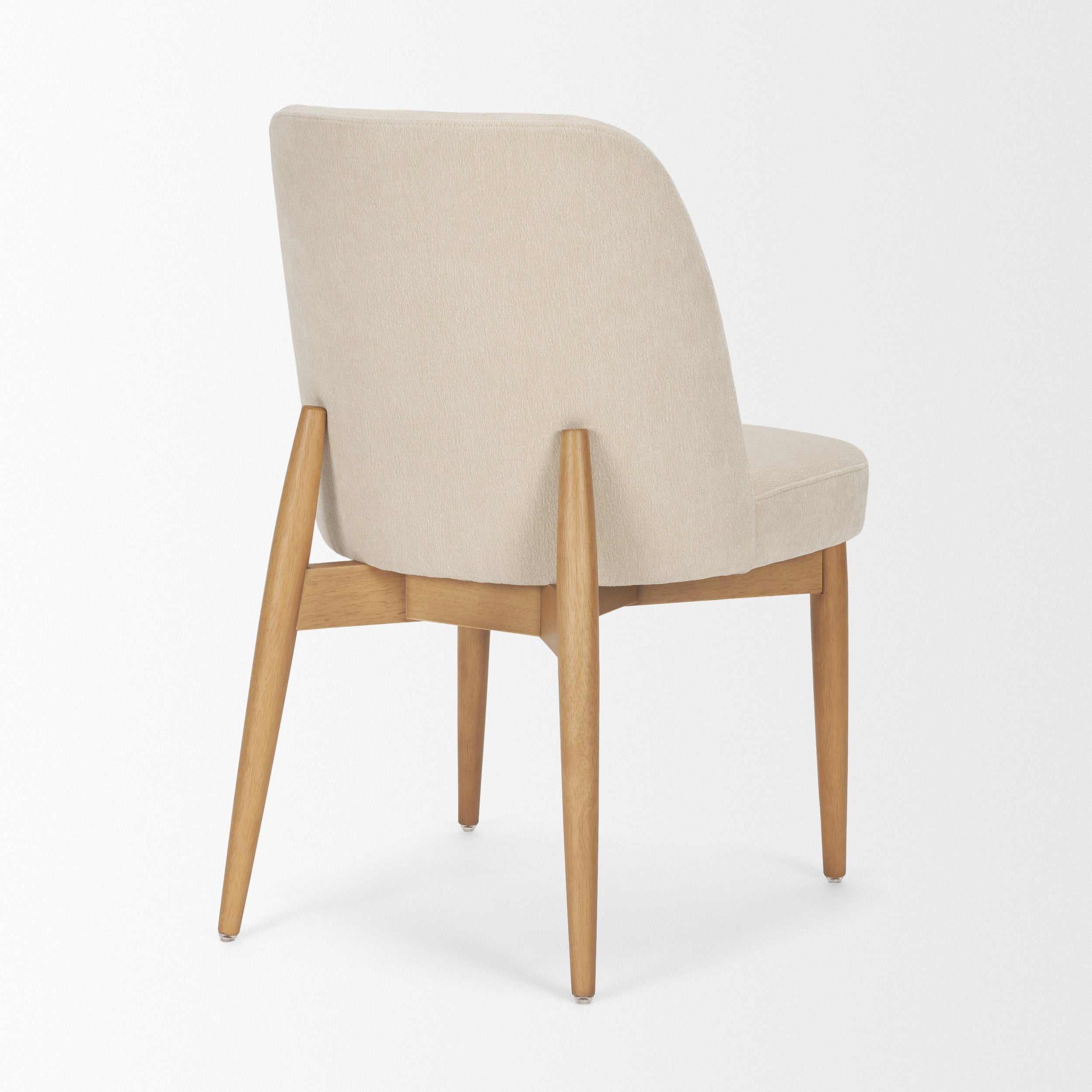 Abbie Curve Fabric Dining Chair