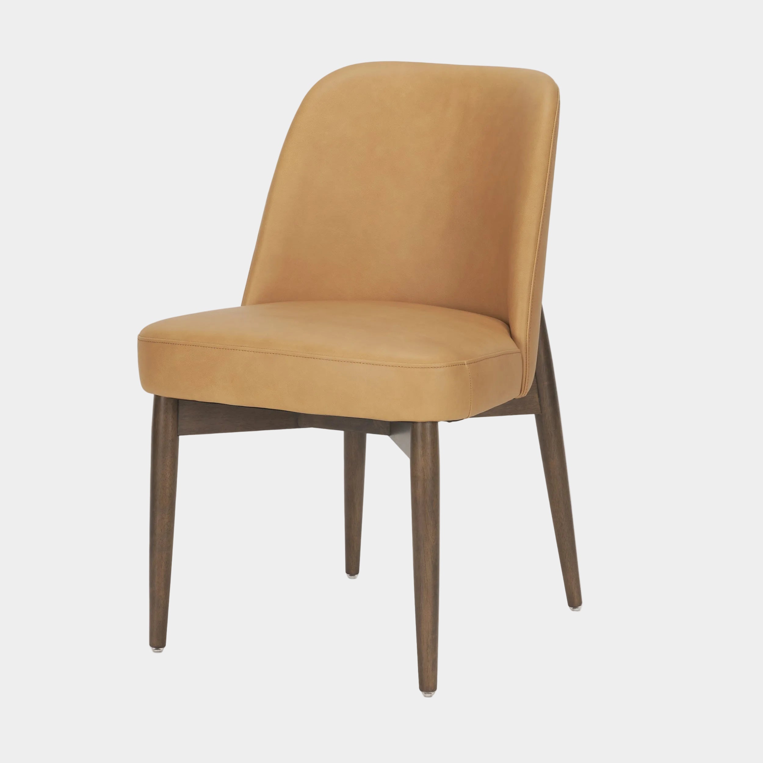 Abbie Curve Leather Contract-Grade Dining Chair