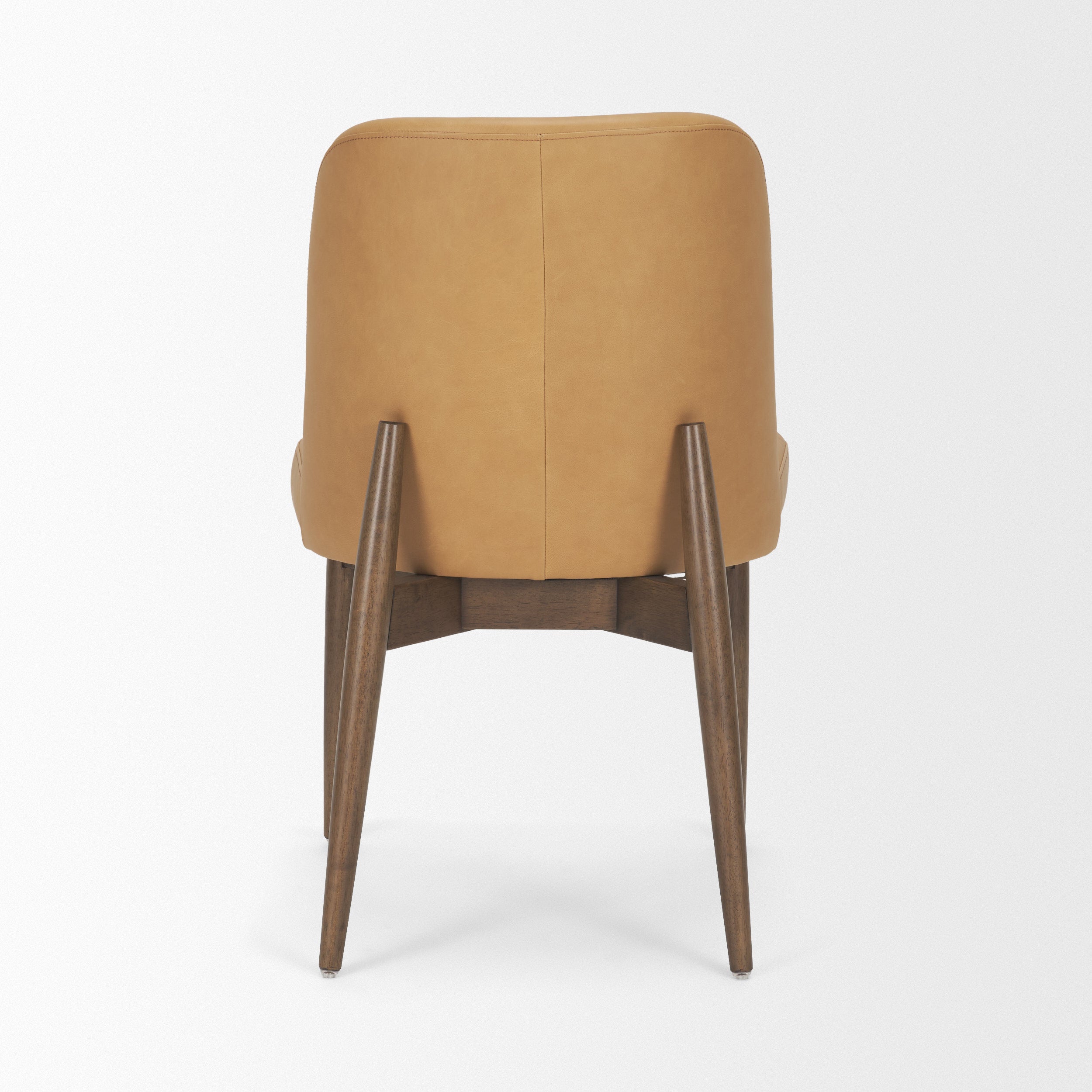 Abbie Curve Leather Contract-Grade Dining Chair