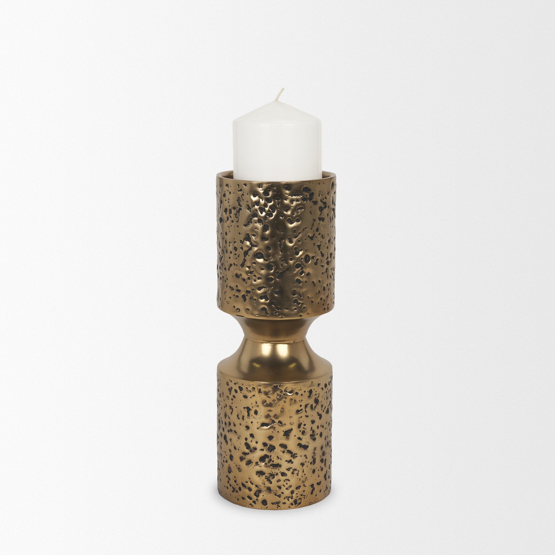 Akira Gold Candle Holder