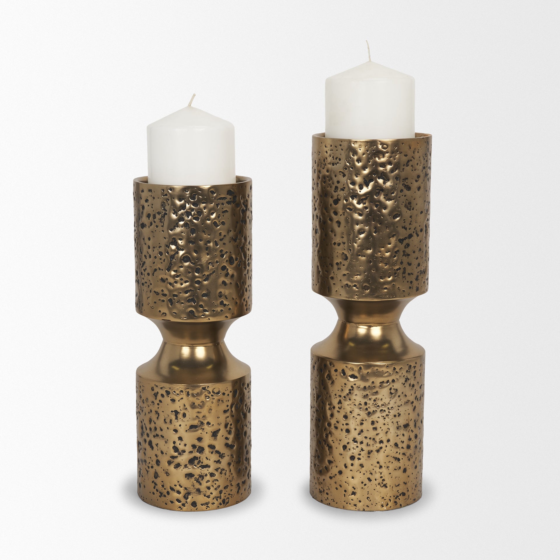Akira Gold Candle Holder