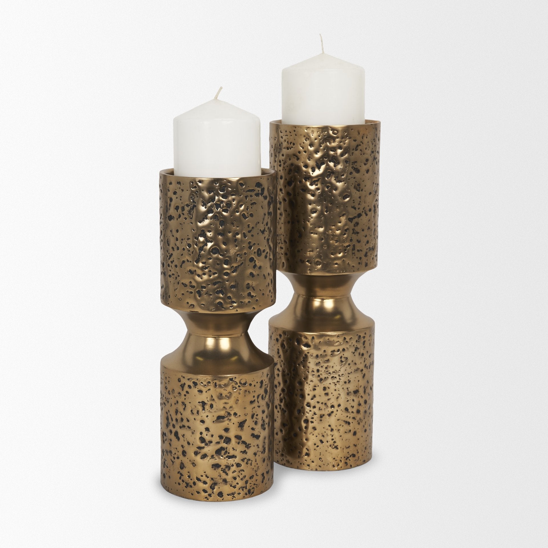 Akira Gold Candle Holder
