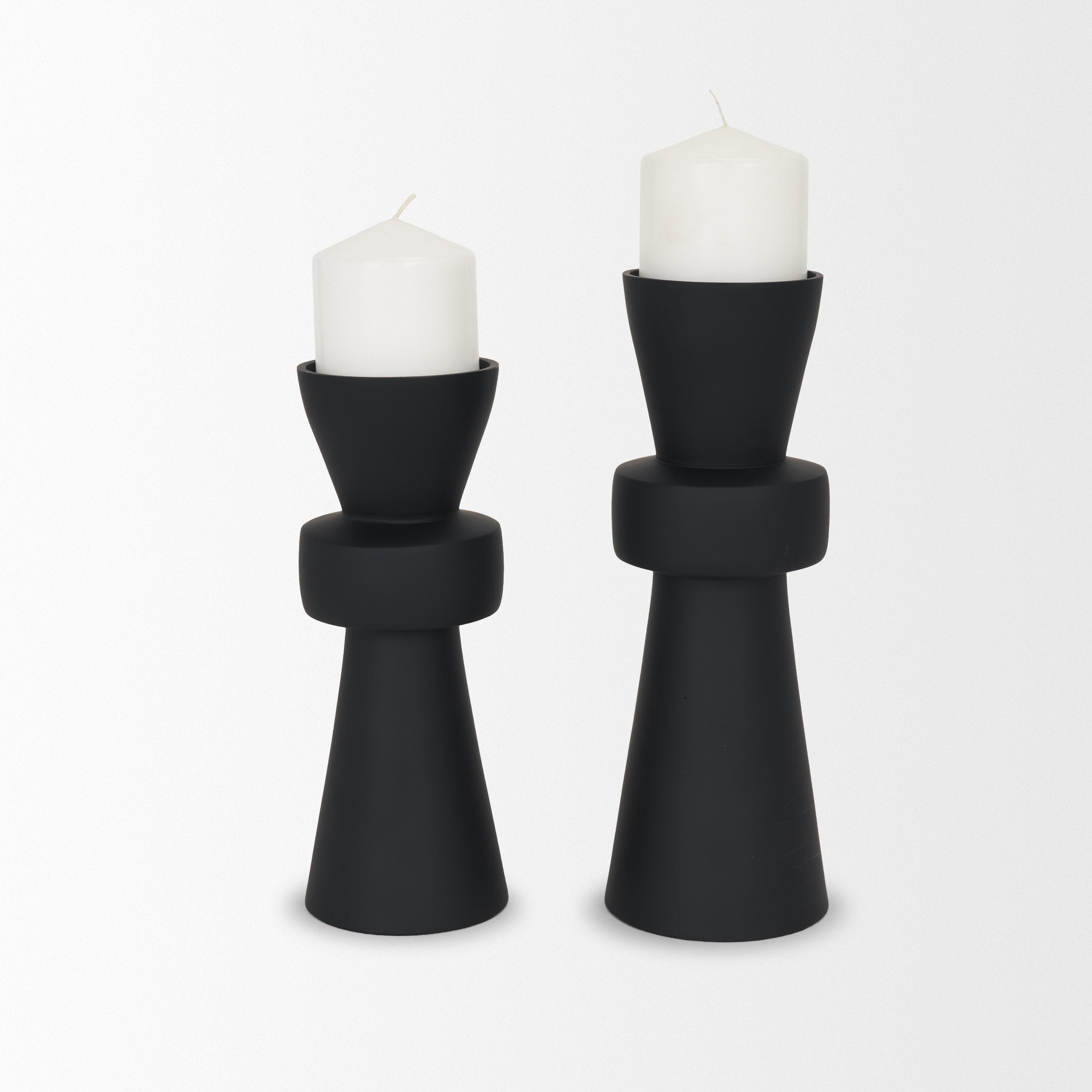 Odilia Black Candle Holder