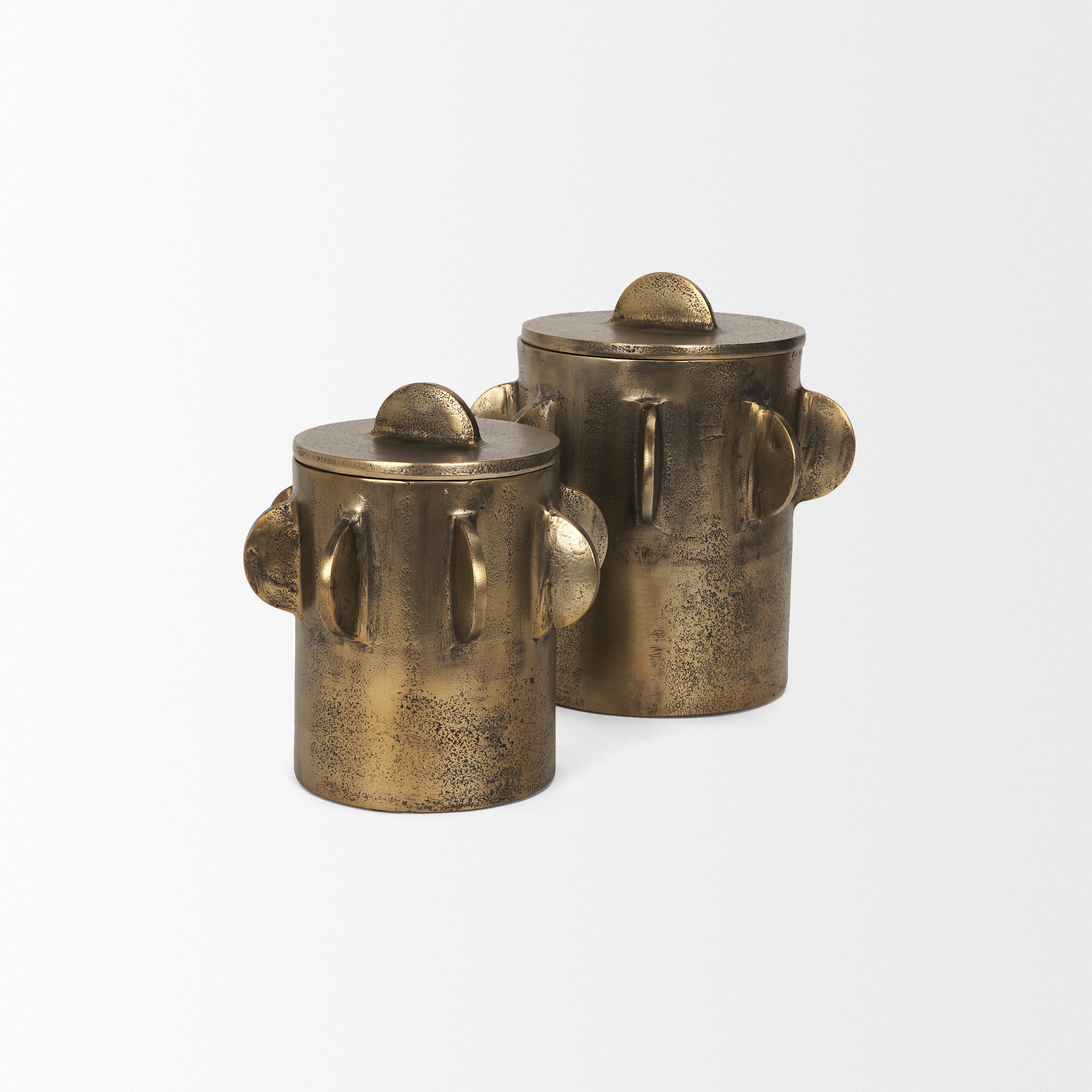 Deacon Decorative Gold Canister