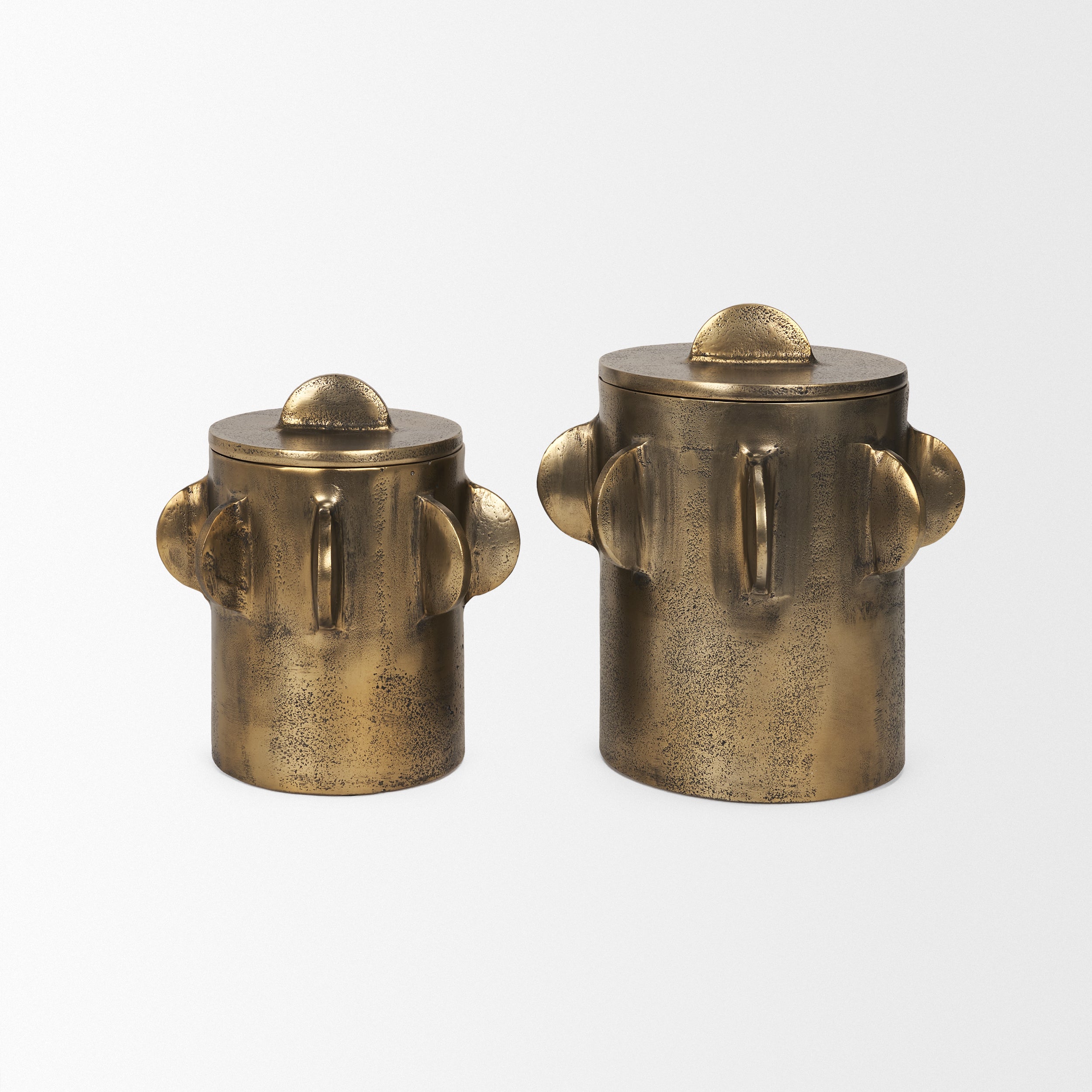 Deacon Decorative Gold Canister
