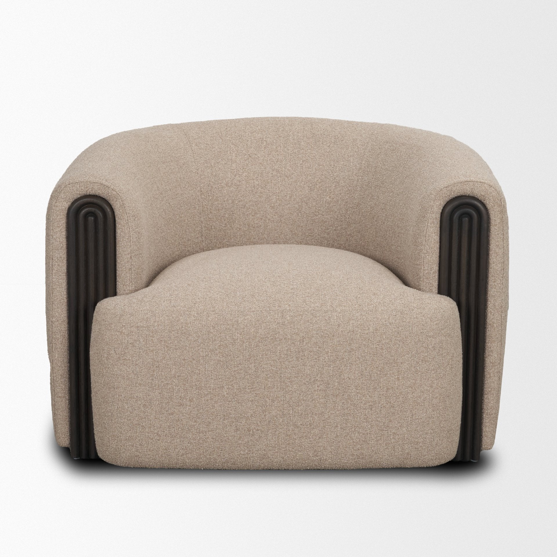 Kornelia Fabric Barrel Accent Chair