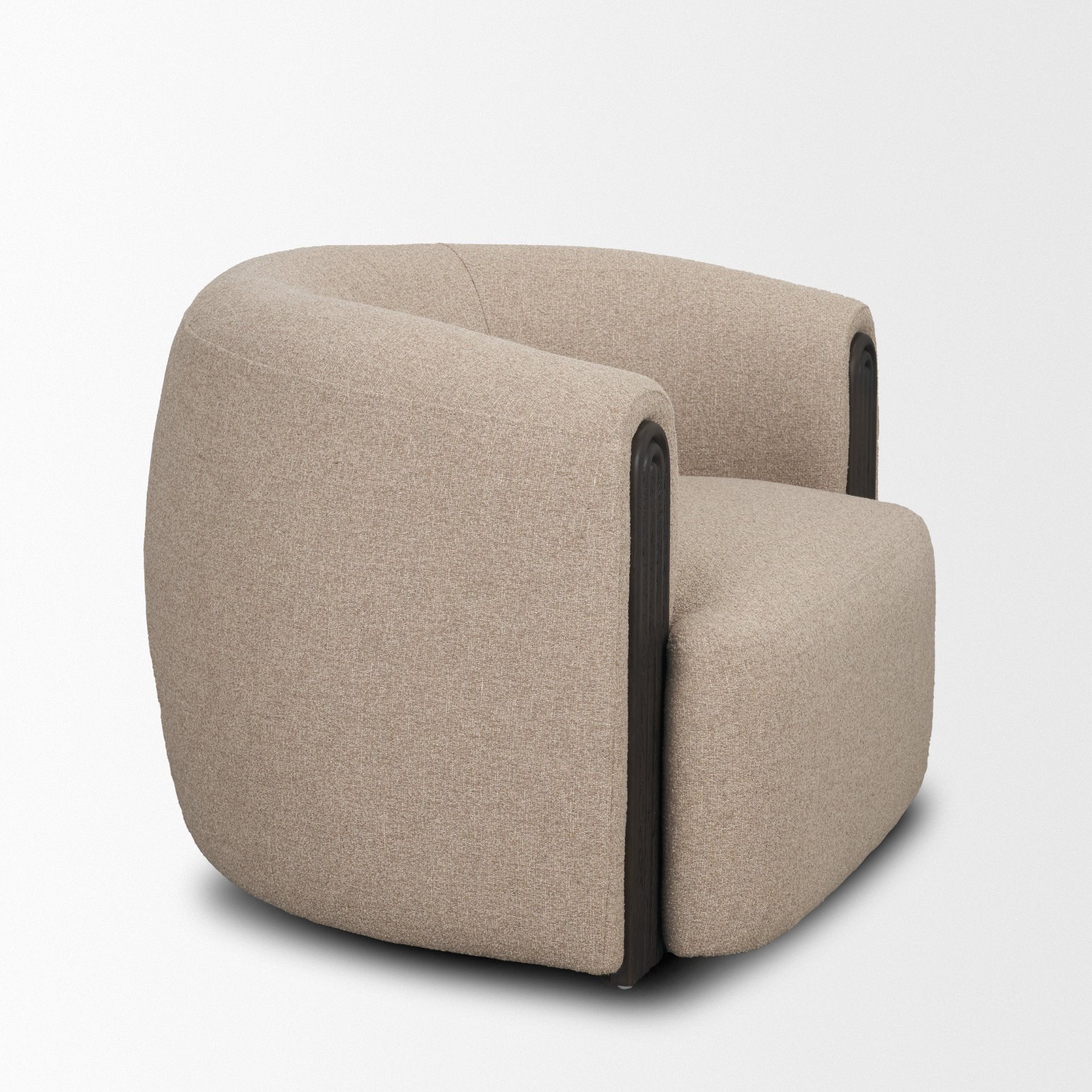 Kornelia Fabric Barrel Accent Chair