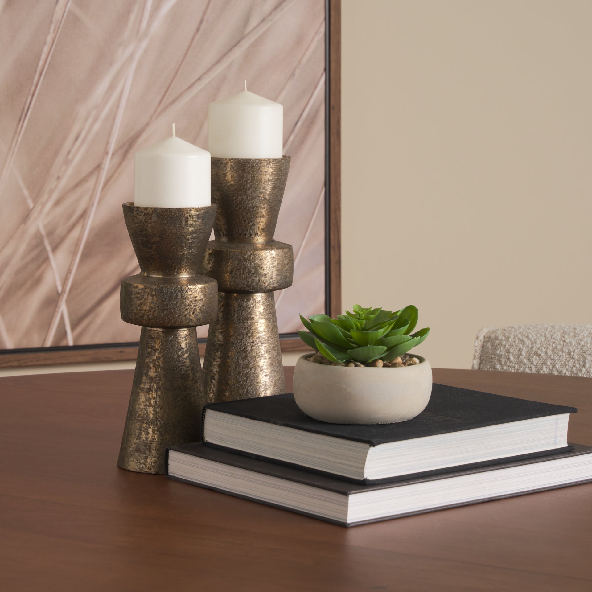 Odilia Gold Candle Holder