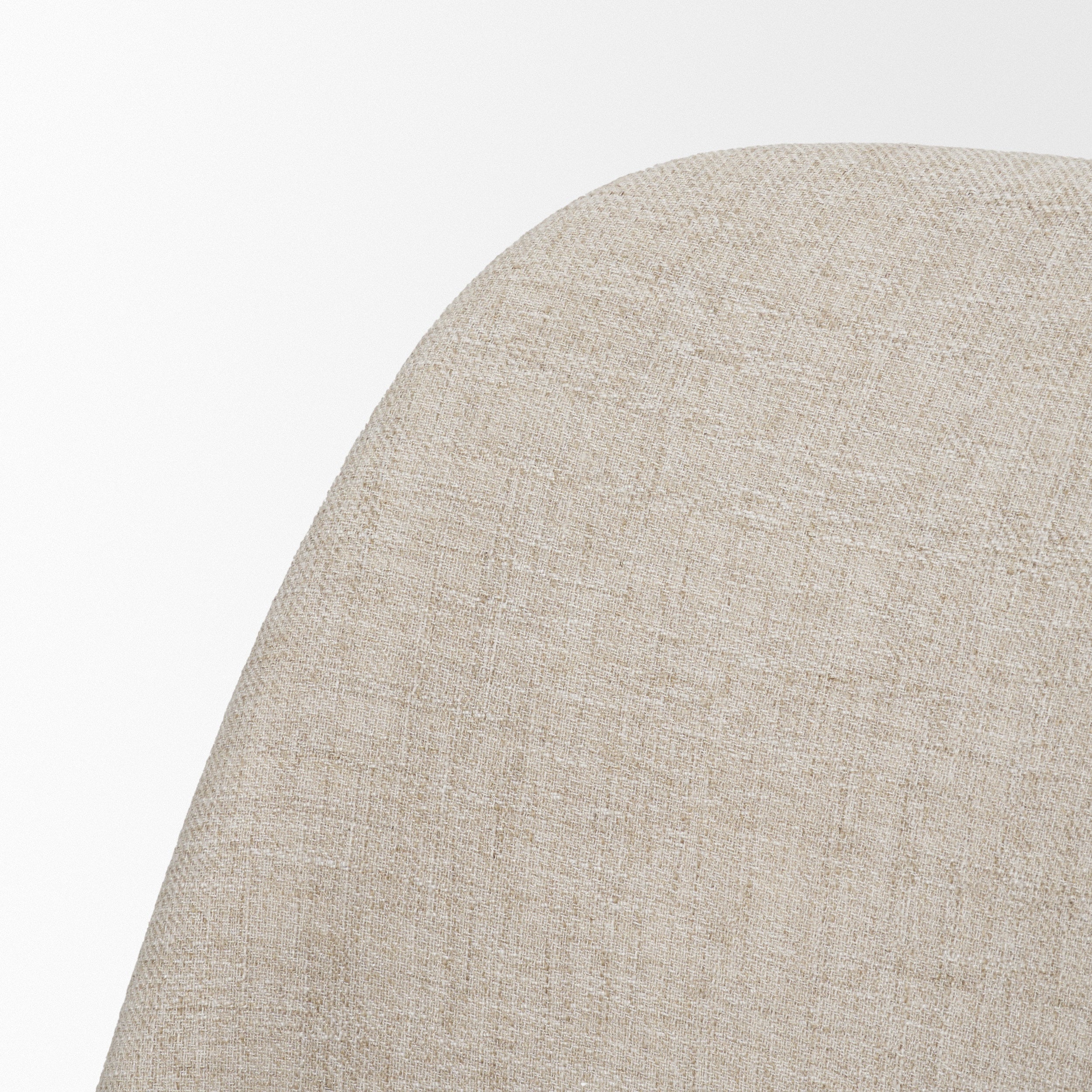 Abbie Curve Fabric Dining Chair