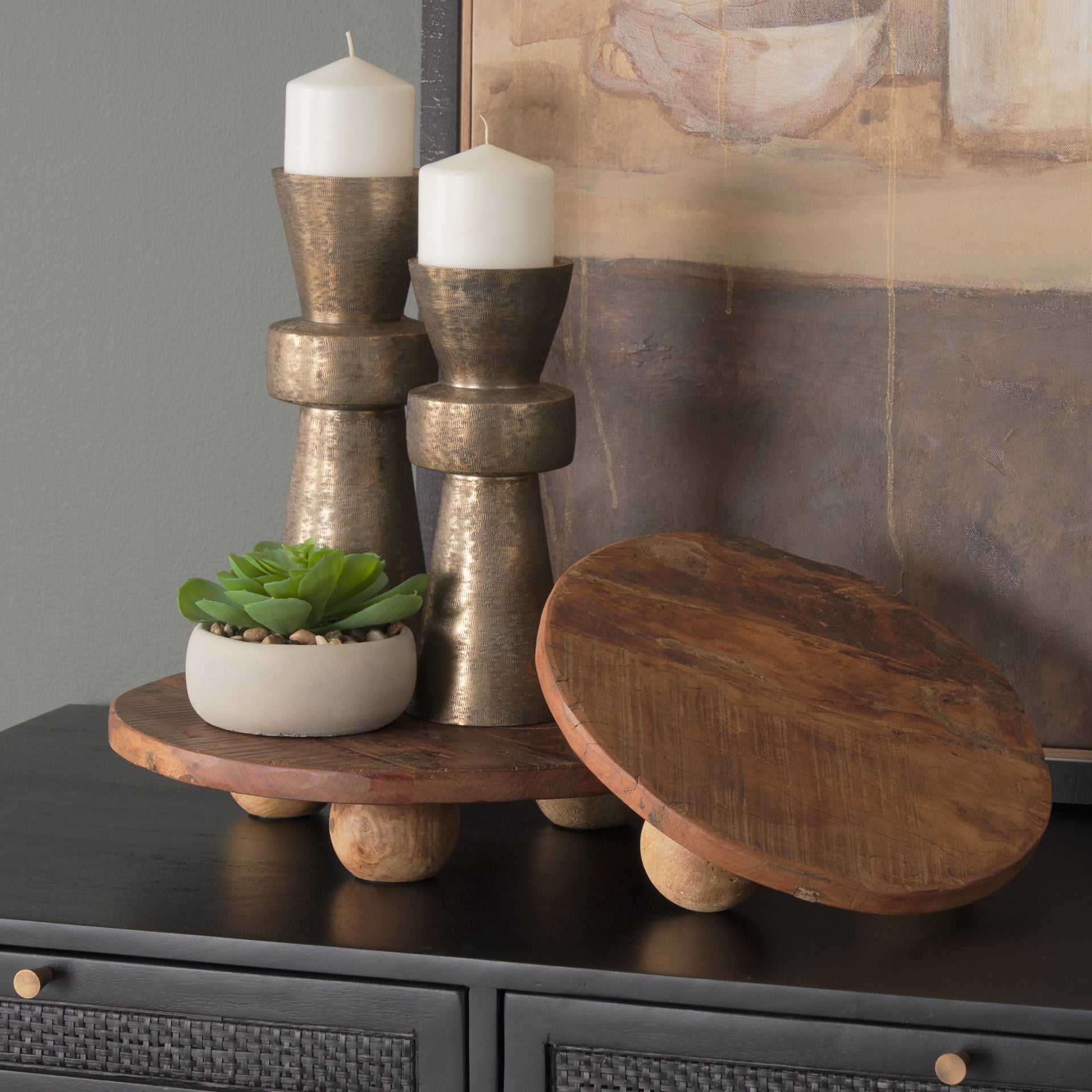 Odilia Gold Candle Holder