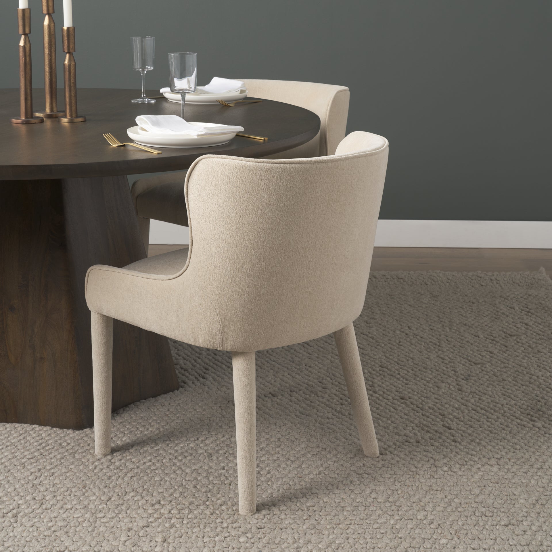 Nolan Slope Fabric Dining Chair