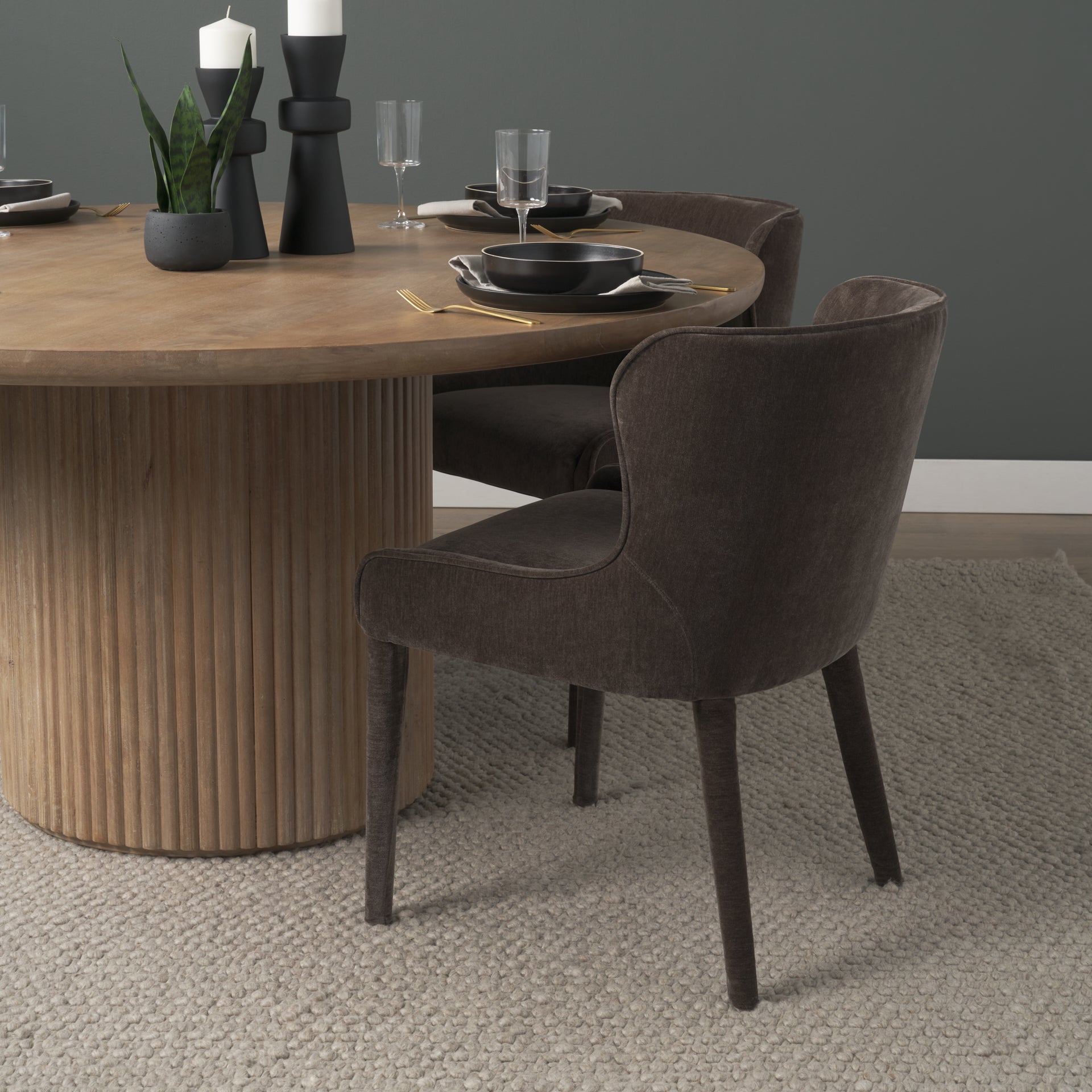 Nolan Slope Fabric Dining Chair