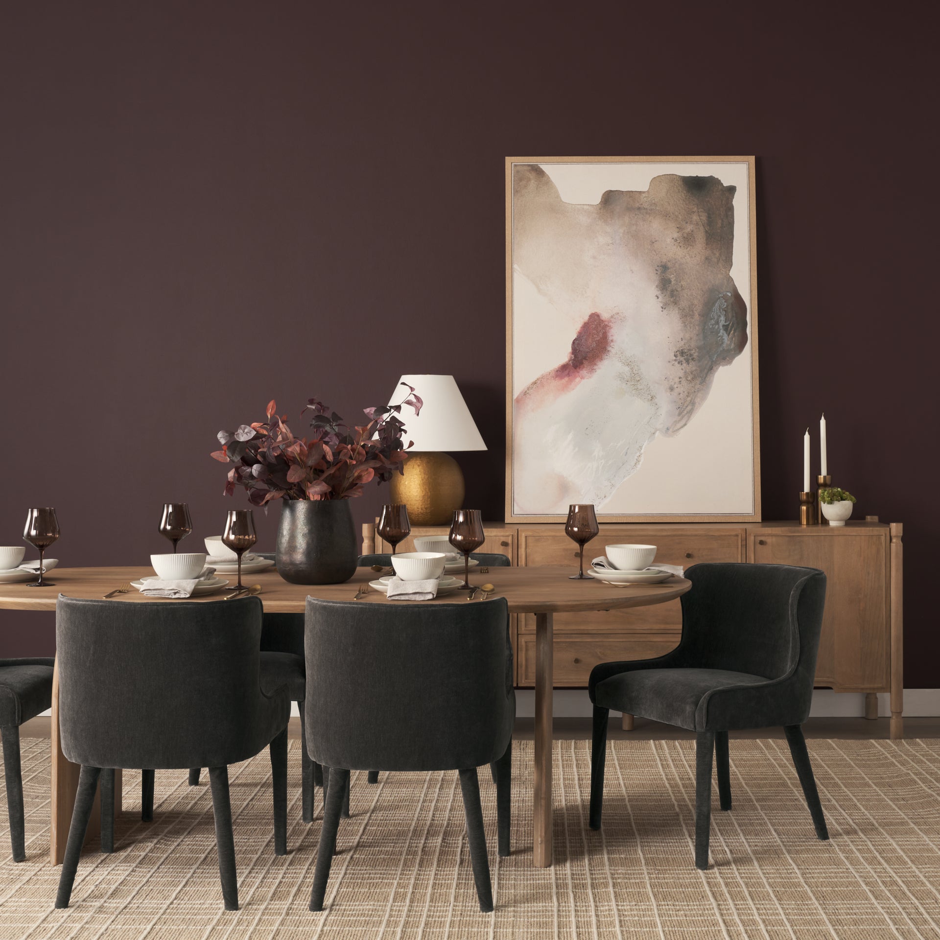 Nolan Slope Fabric Dining Chair