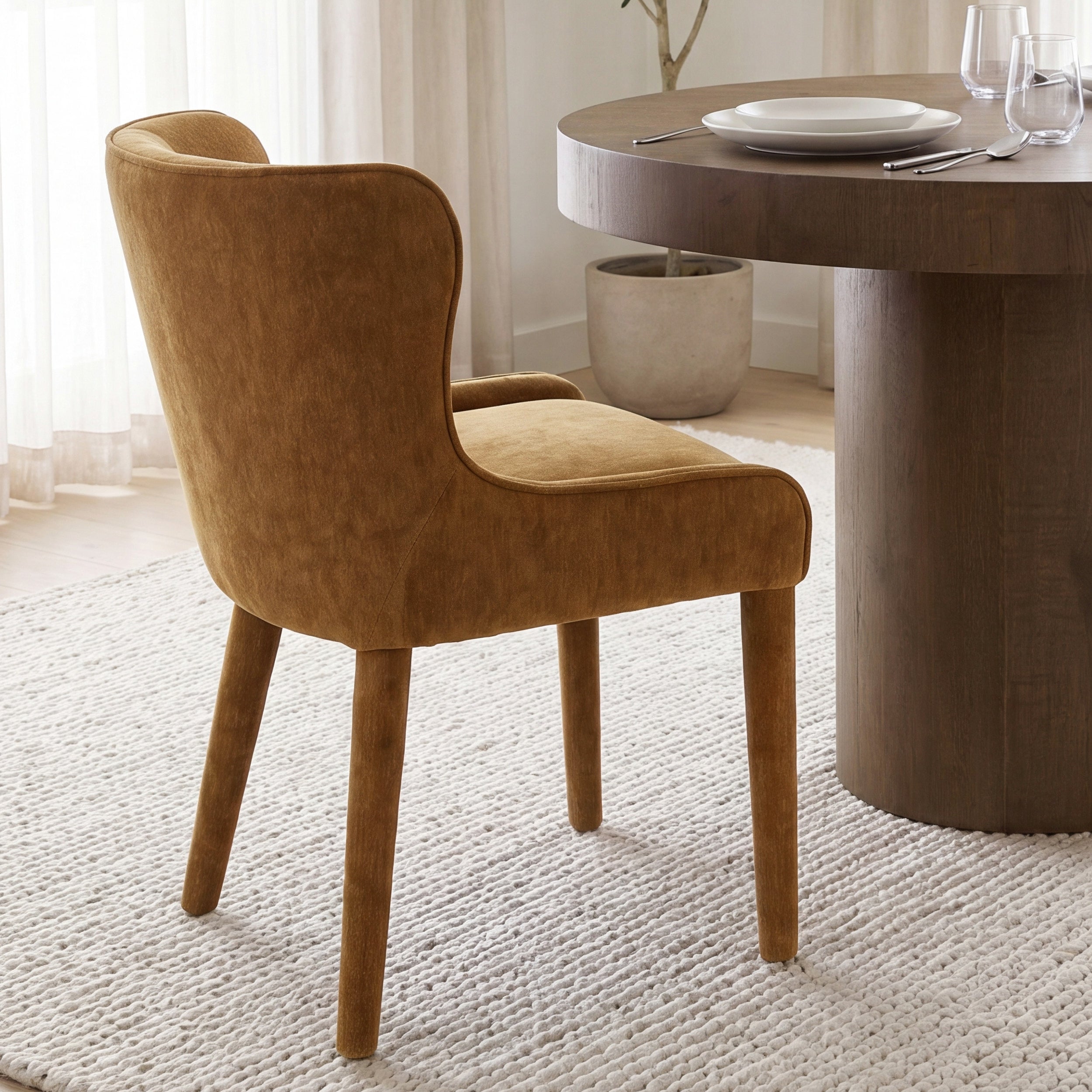 Nolan Slope Fabric Dining Chair